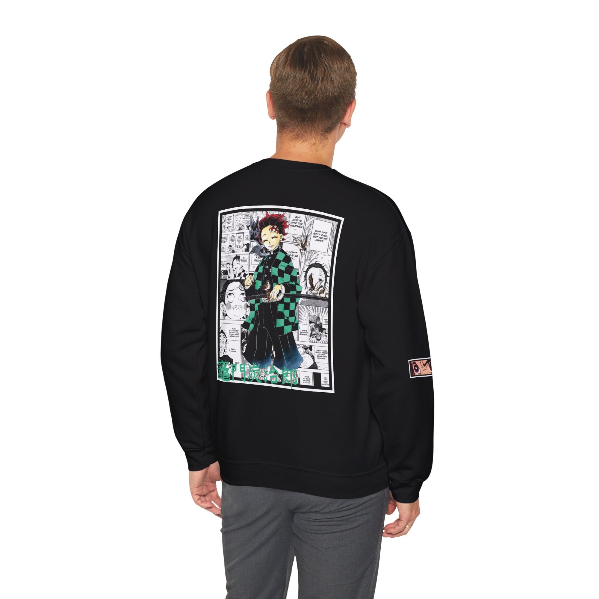 Sudadera con cuello redondo de Tanjiro Kamado (DEMON SLAYER)