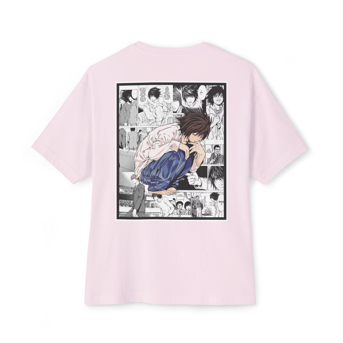 L. (DEATH NOTE) Camiseta de gran tamaño