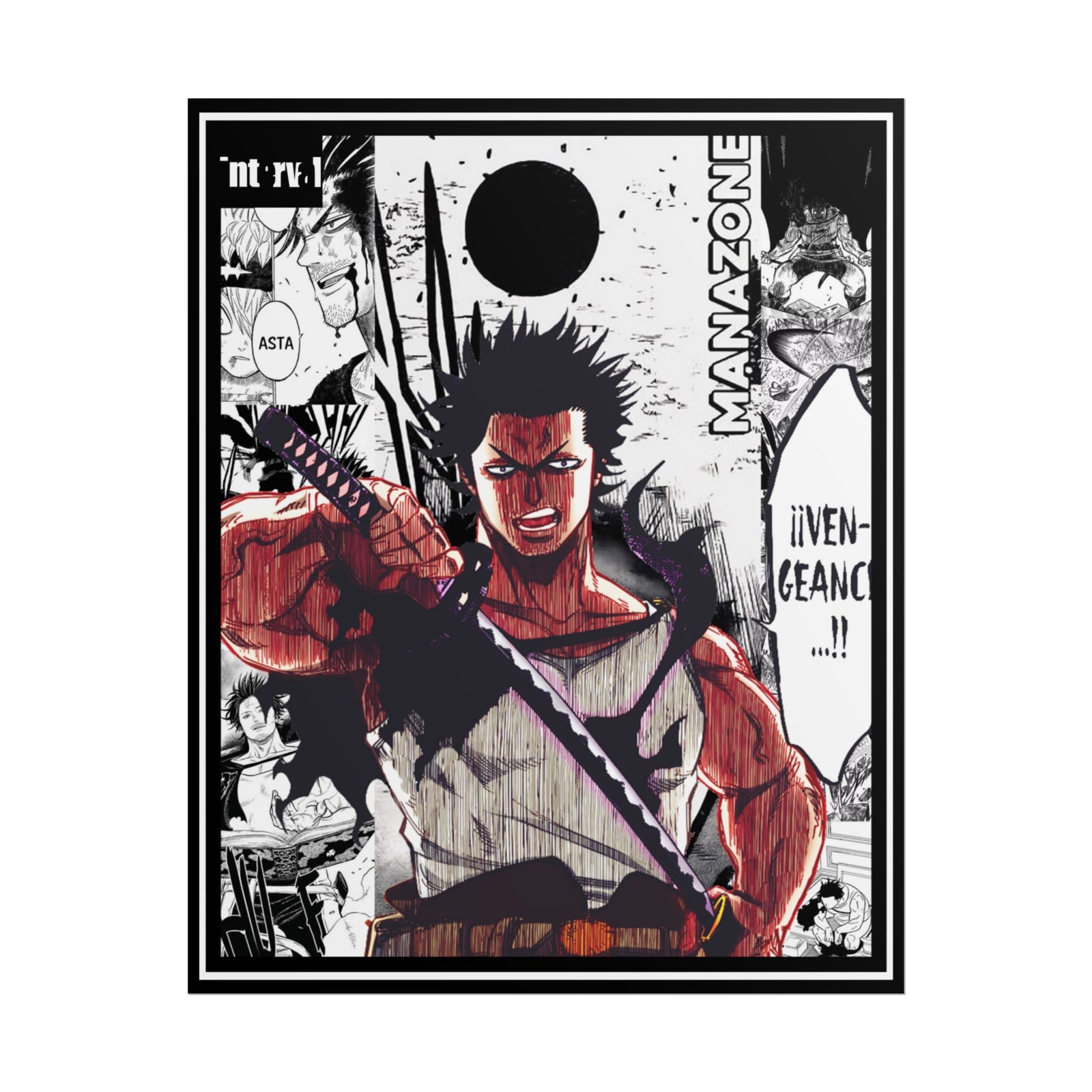 Yami Sukehiro (Black Clover) Poster