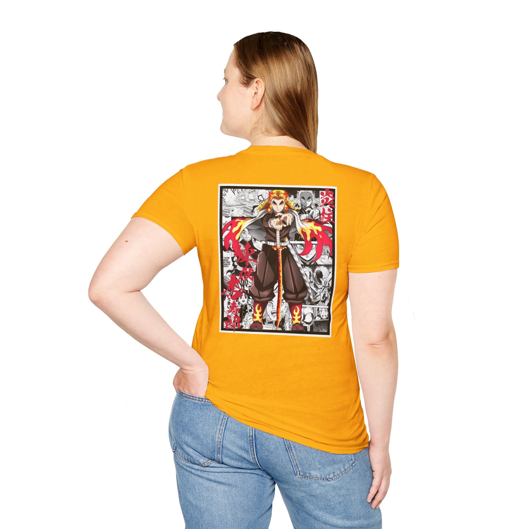 Camiseta informal Kyojuro Rengoku (DEMON SLAYER)