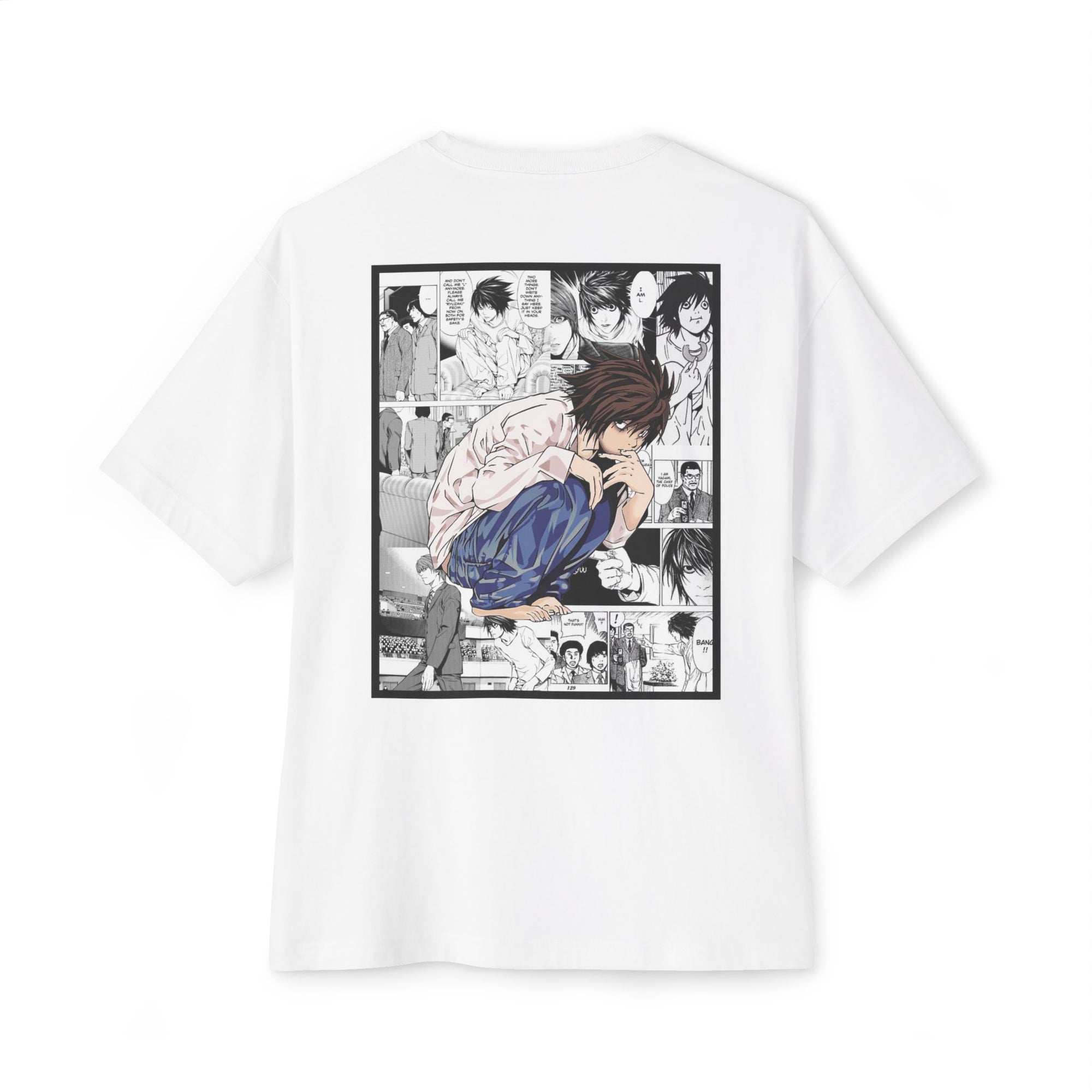 L. (DEATH NOTE) Camiseta de gran tamaño