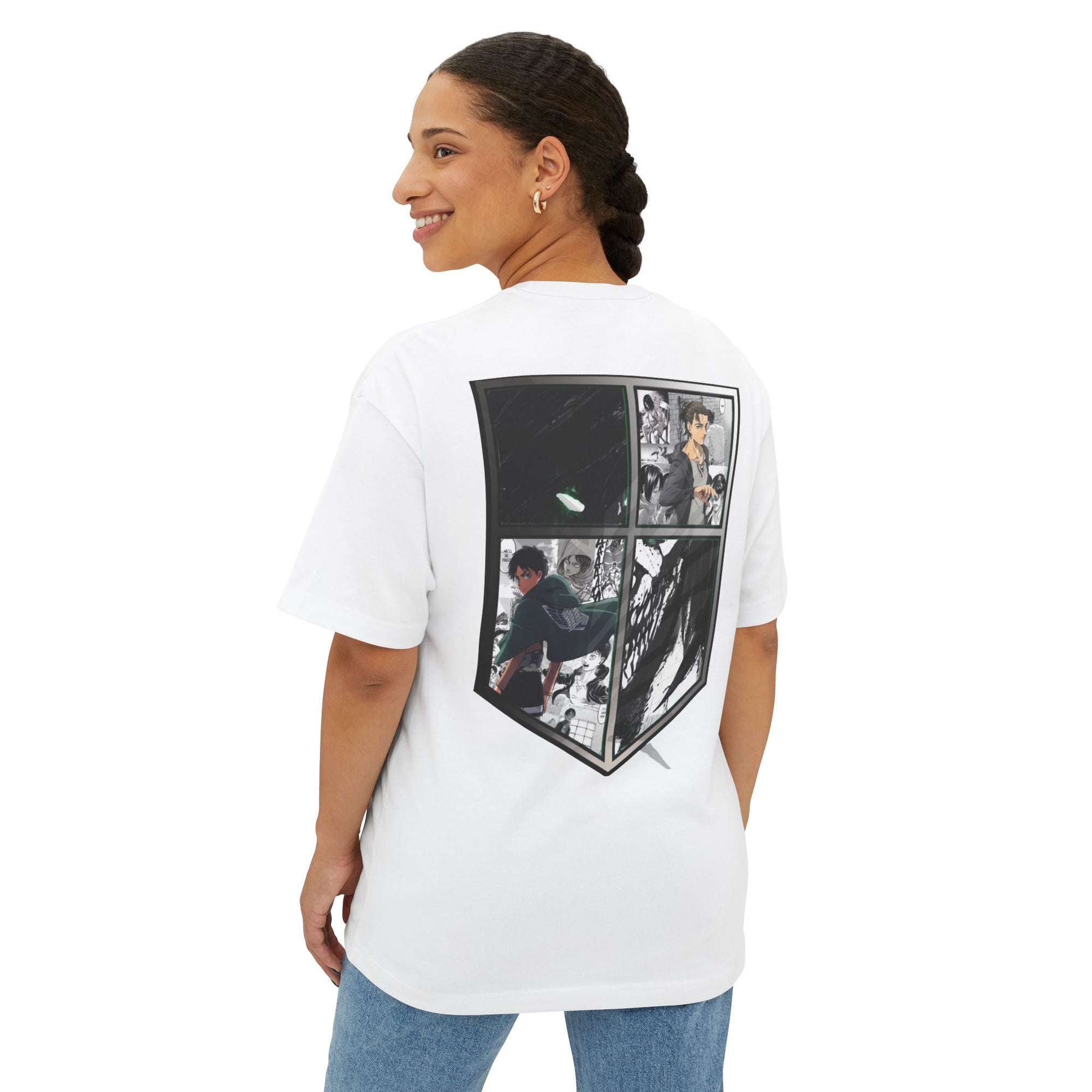 Camiseta extragrande de Eren Yeager (ATTACKONTITAN)