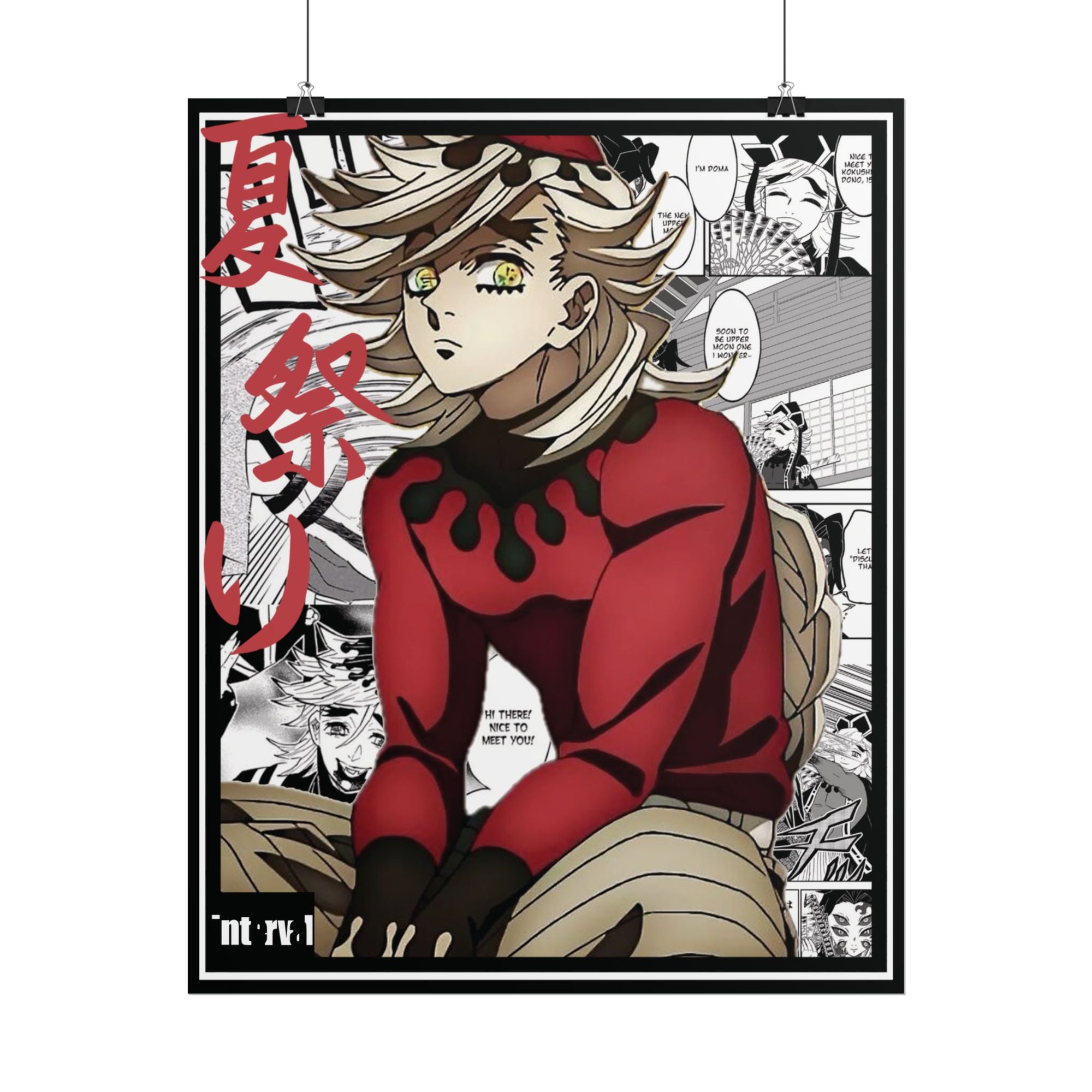 Doma Upper Two (Demon Slayer) Poster