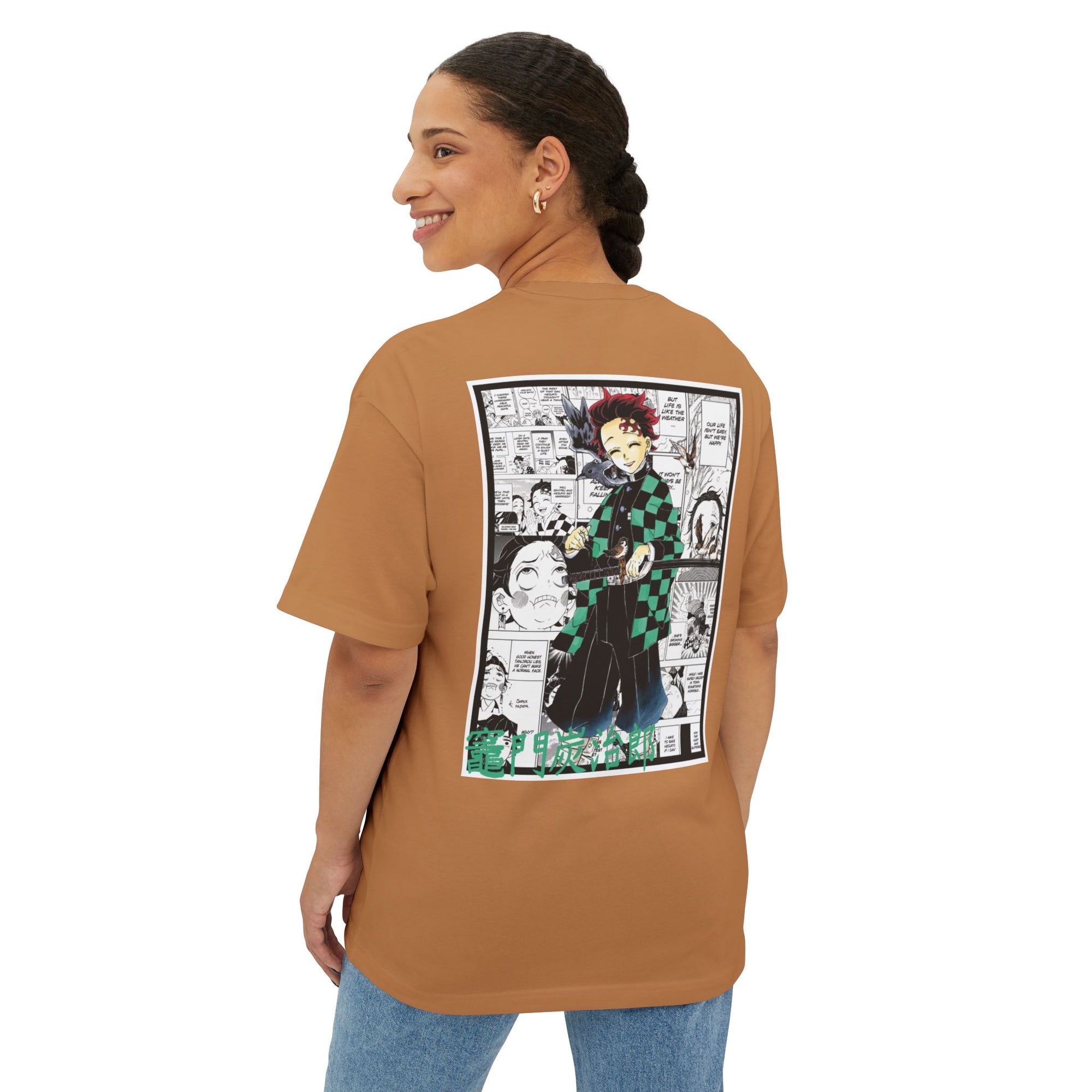 Camiseta extragrande de Tanjiro Kamado (DEMON SLAYER)