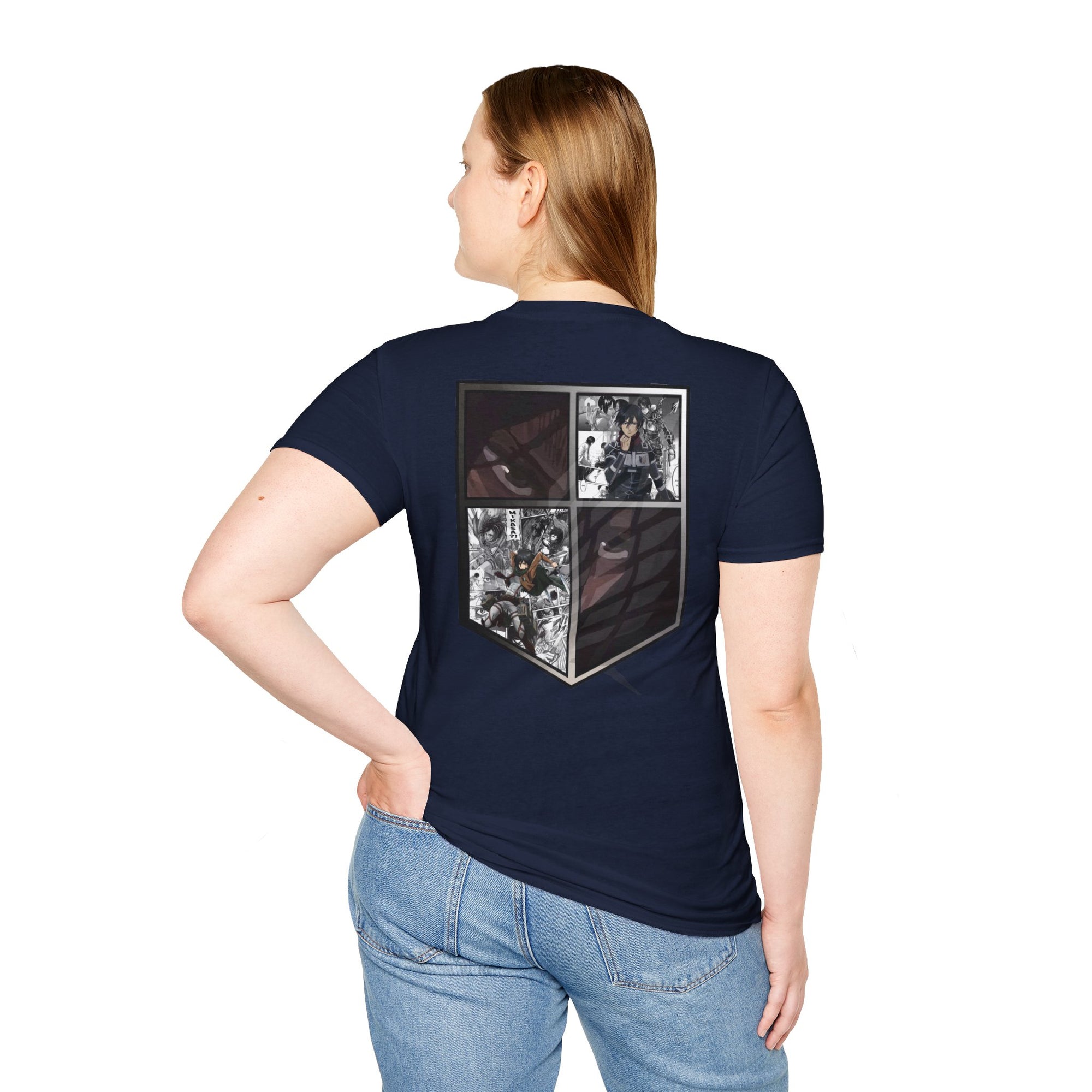 Camiseta informal de Mikasa Ackerman (ATAQUE A LOS TITANES)