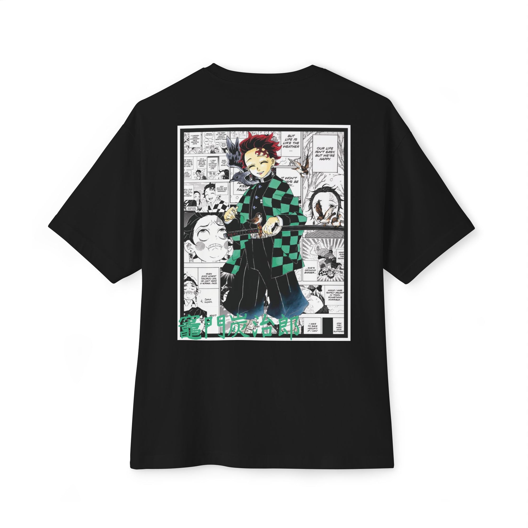 Camiseta extragrande de Tanjiro Kamado (DEMON SLAYER)