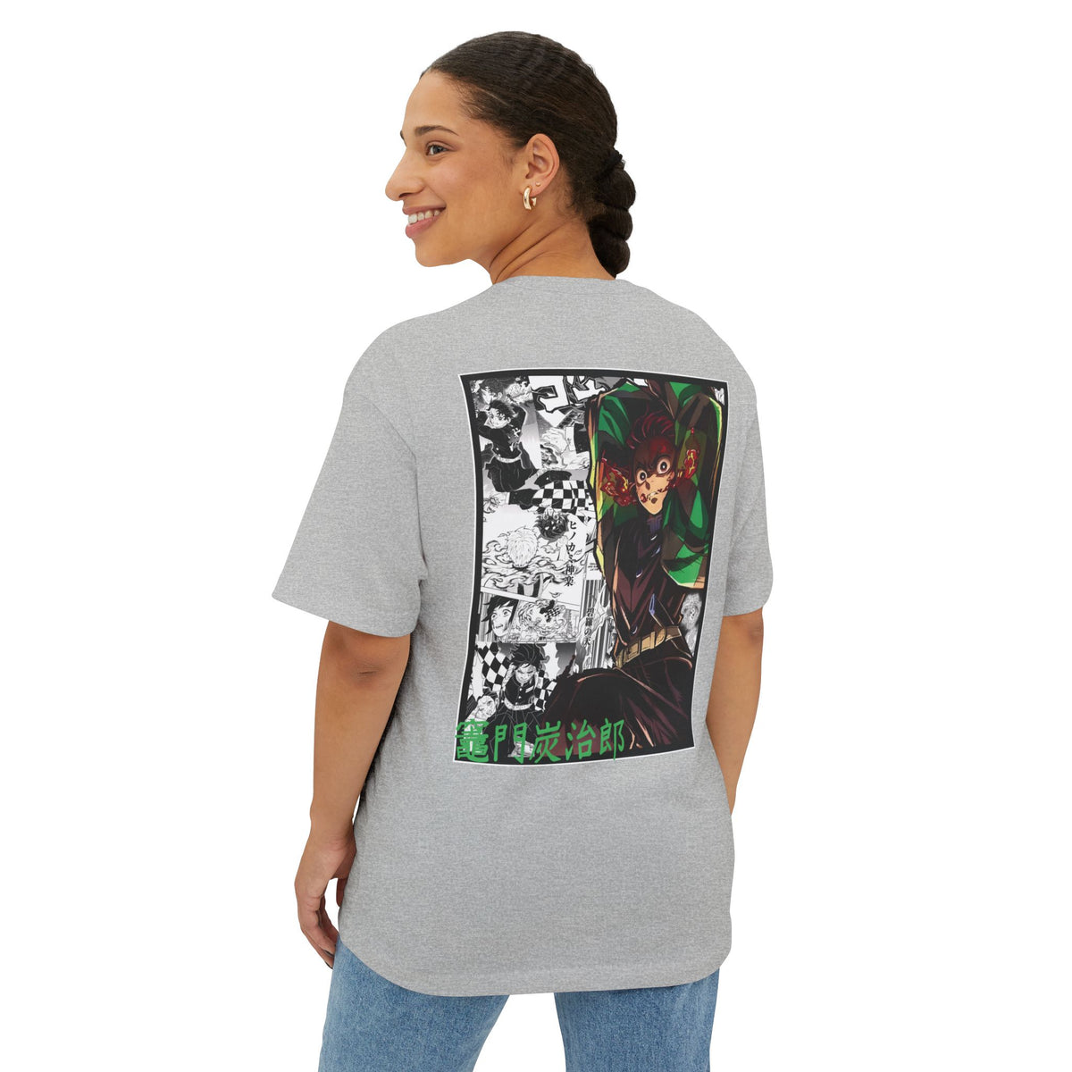 Camiseta extragrande de Tanjiro Kamado (DEMON SLAYER)