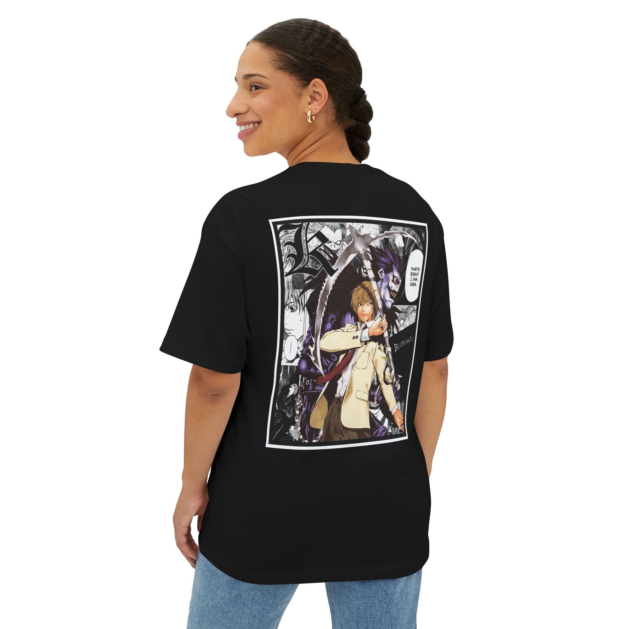 Camiseta extragrande de Light Yagami (DEATH NOTE)