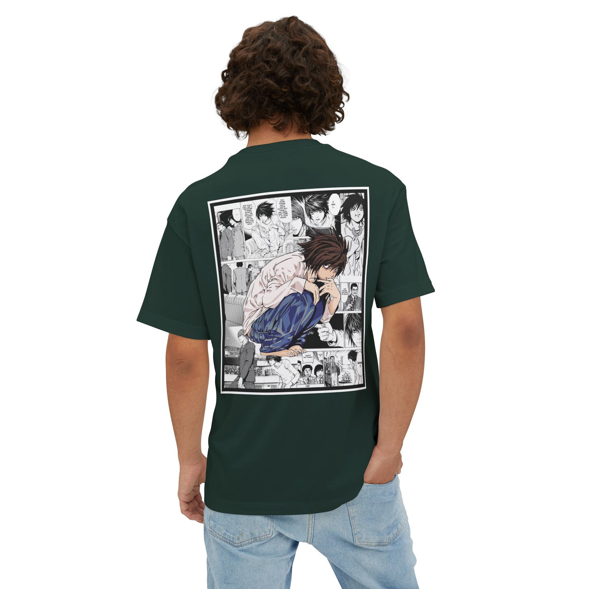 L. (DEATH NOTE) Camiseta de gran tamaño