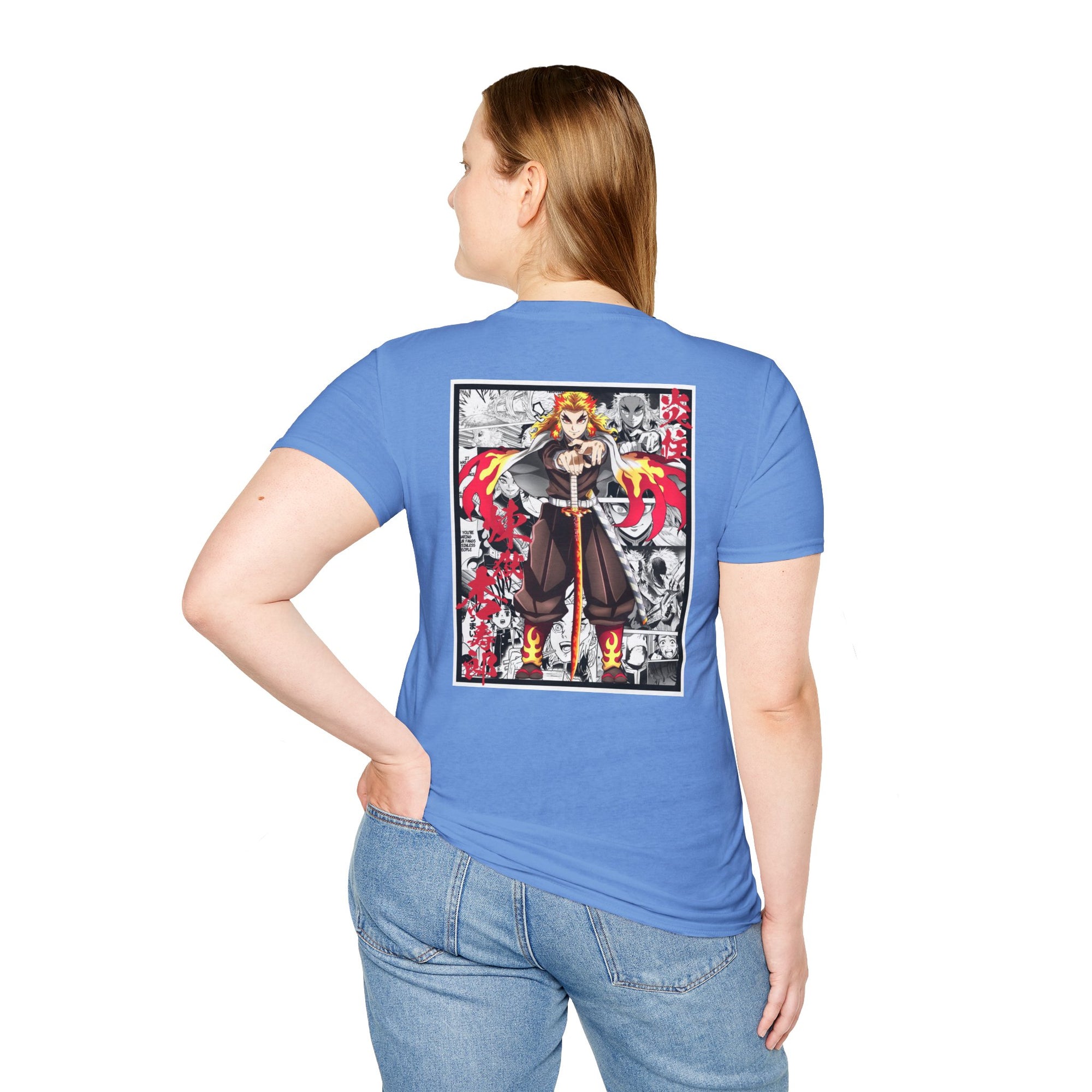 Camiseta informal Kyojuro Rengoku (DEMON SLAYER)