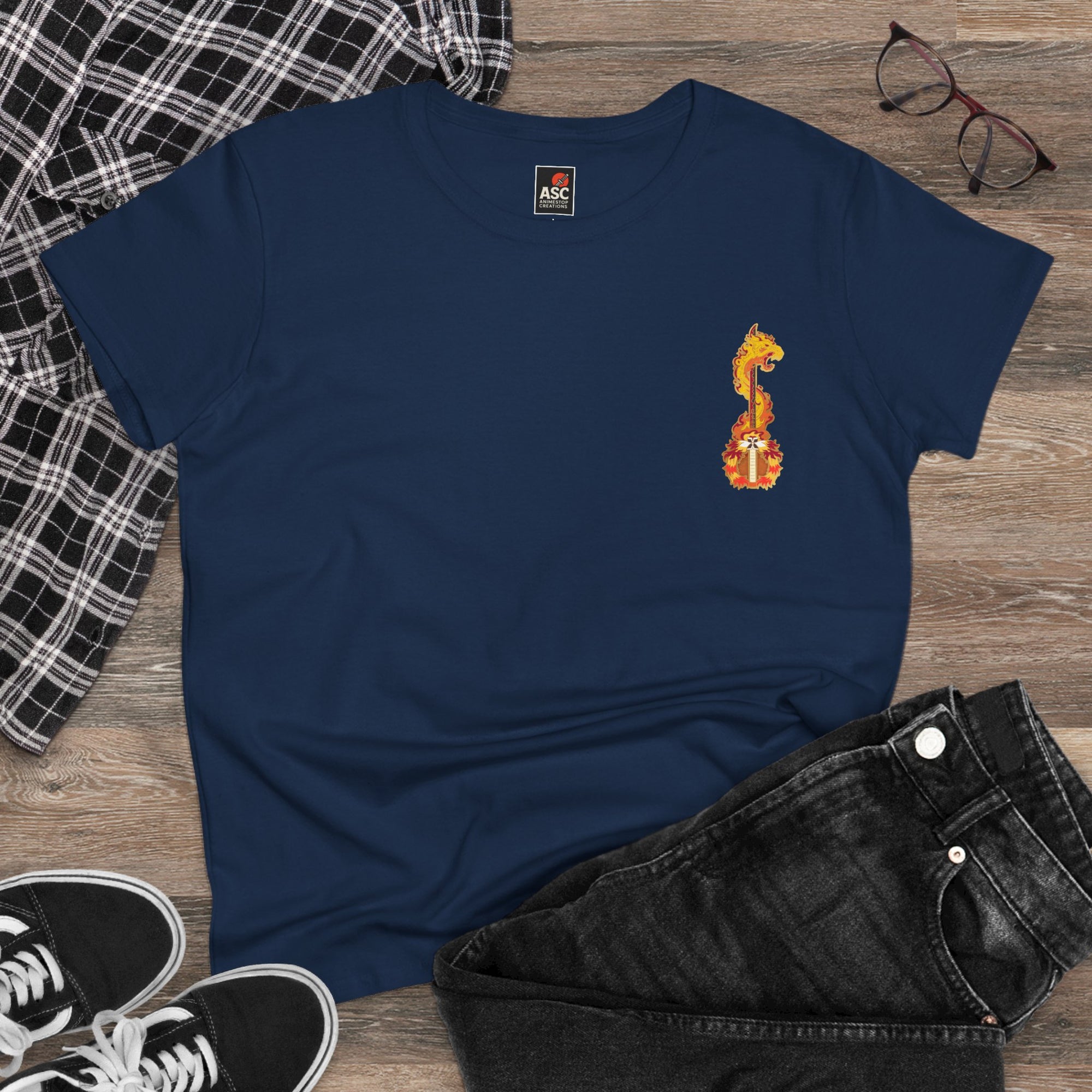 Camiseta de mujer Kyojuro Rengoku (DEMON SLAYER)