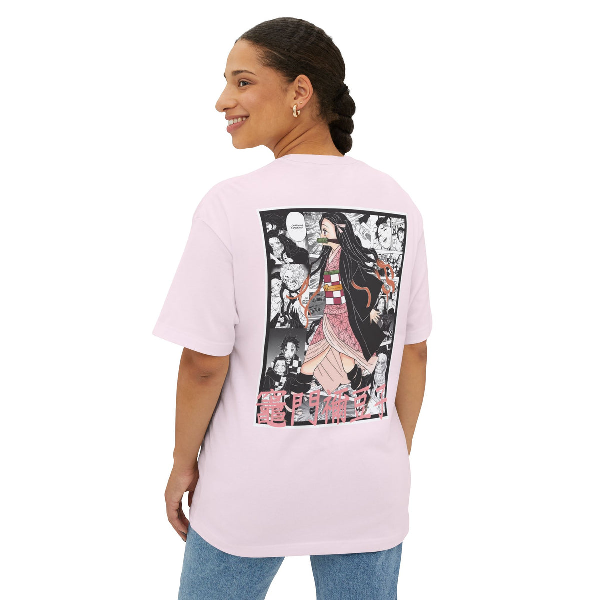 Camiseta extragrande de Nezuko Kamado (DEMON SLAYER)