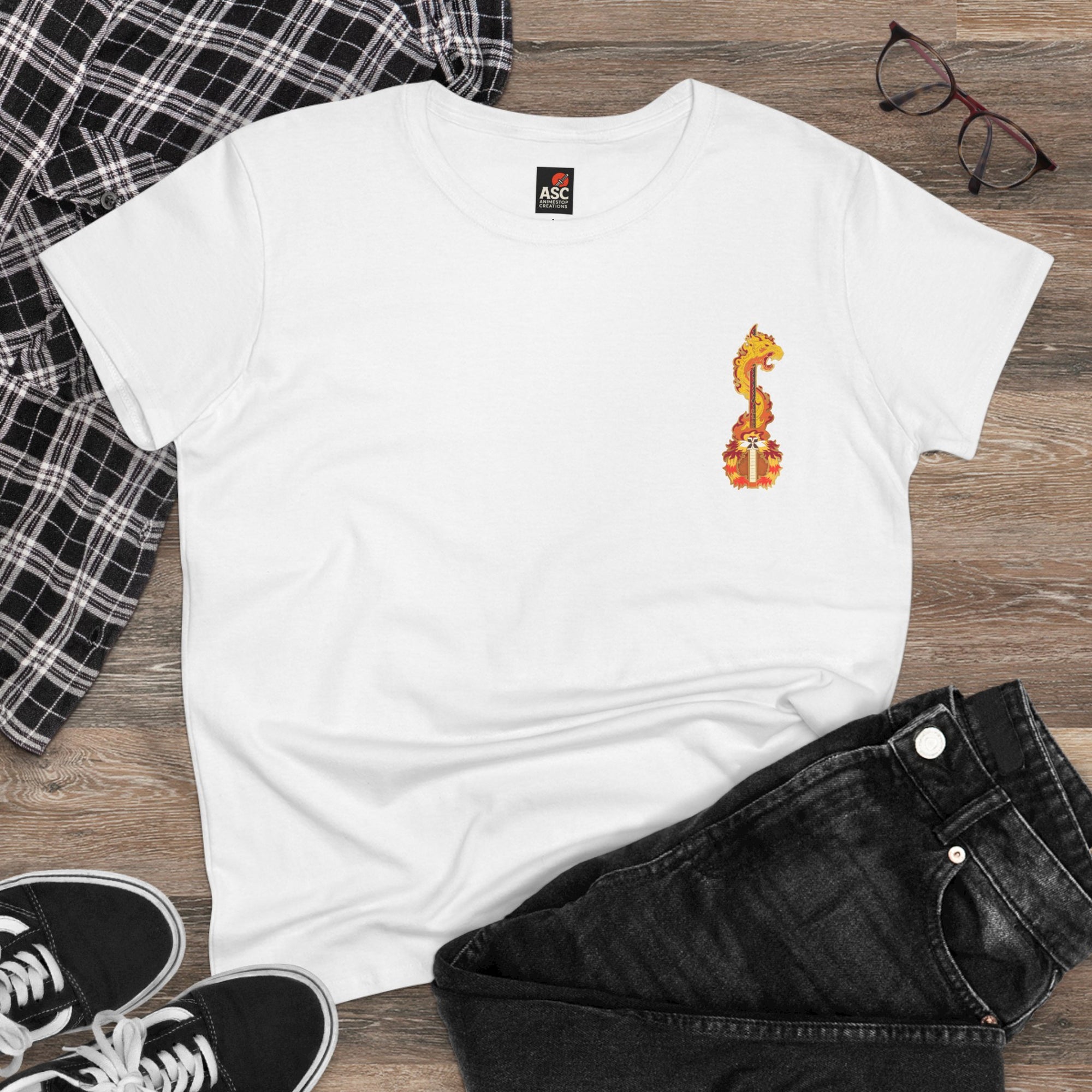 Camiseta de mujer Kyojuro Rengoku (DEMON SLAYER)