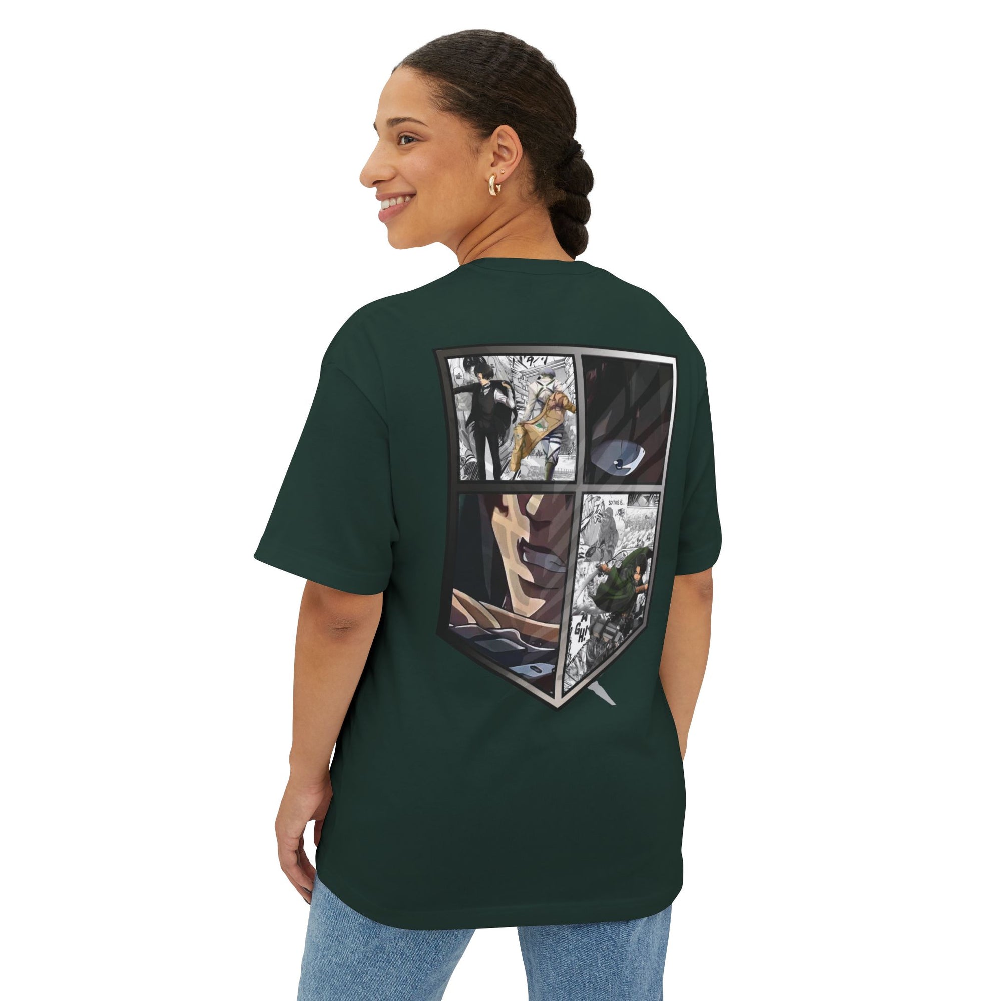 Camiseta extragrande de Levi Ackerman (ATAQUE A LOS TITANES)