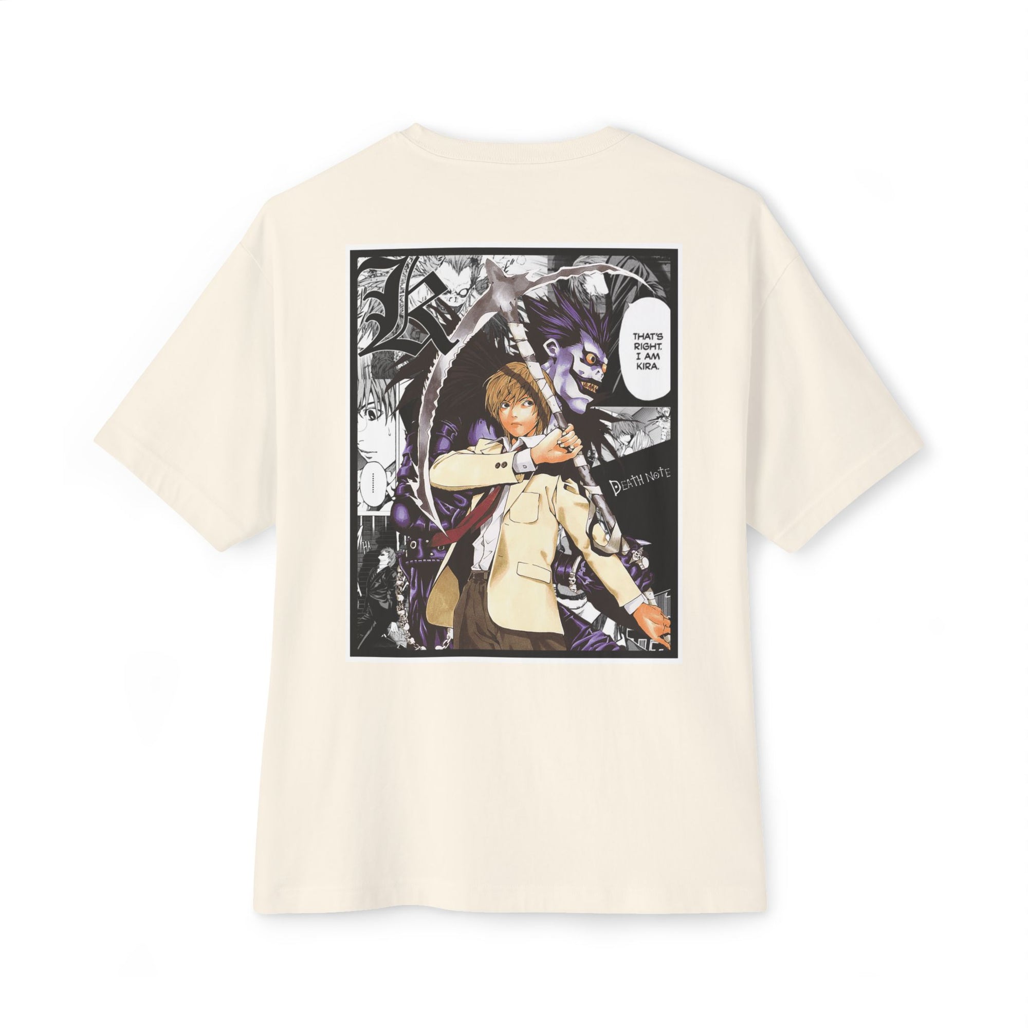 Camiseta extragrande de Light Yagami (DEATH NOTE)