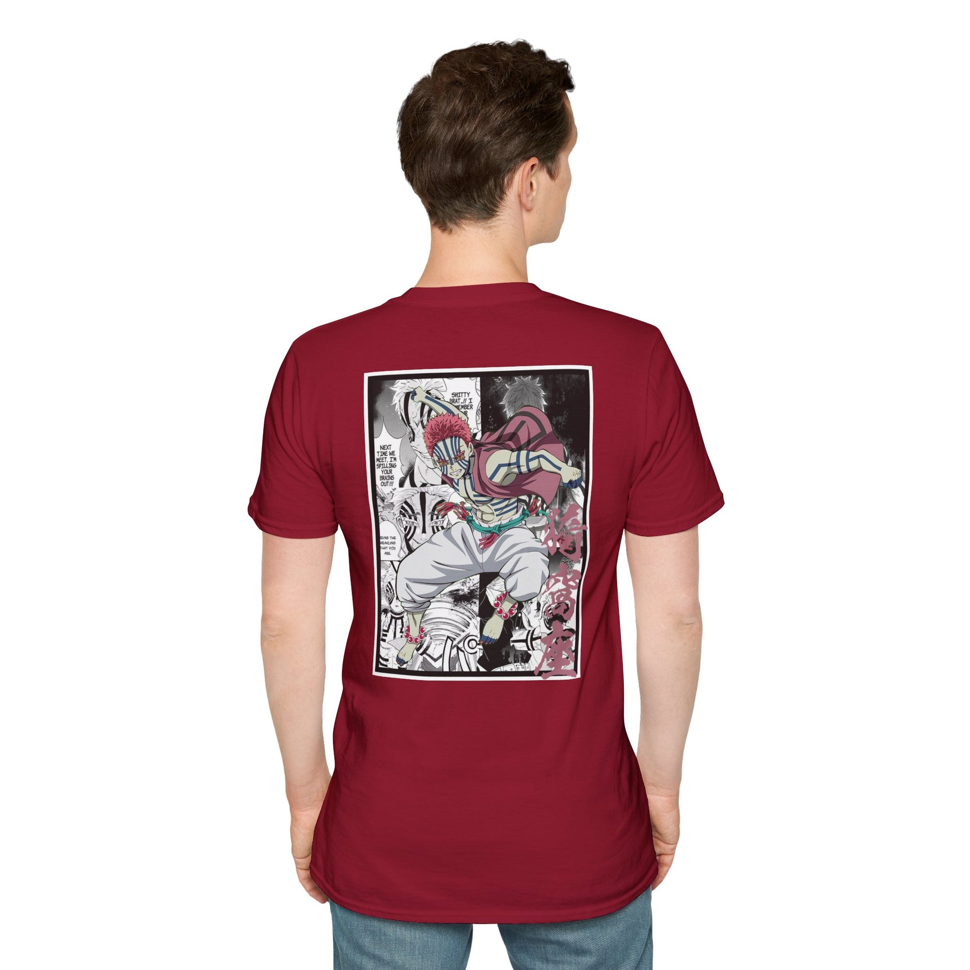 Camiseta informal de Akaza (DEMON SLAYER)
