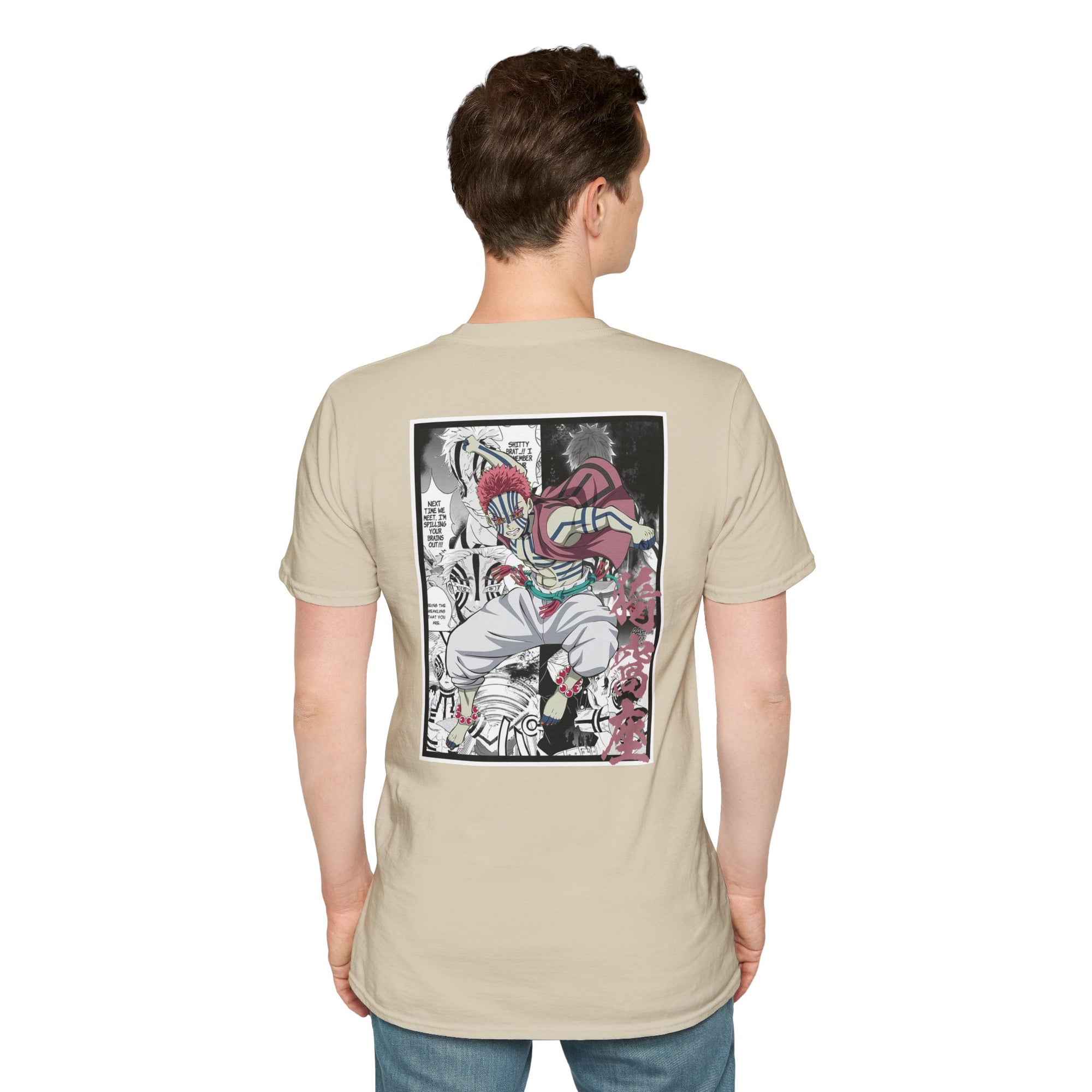 Camiseta informal de Akaza (DEMON SLAYER)