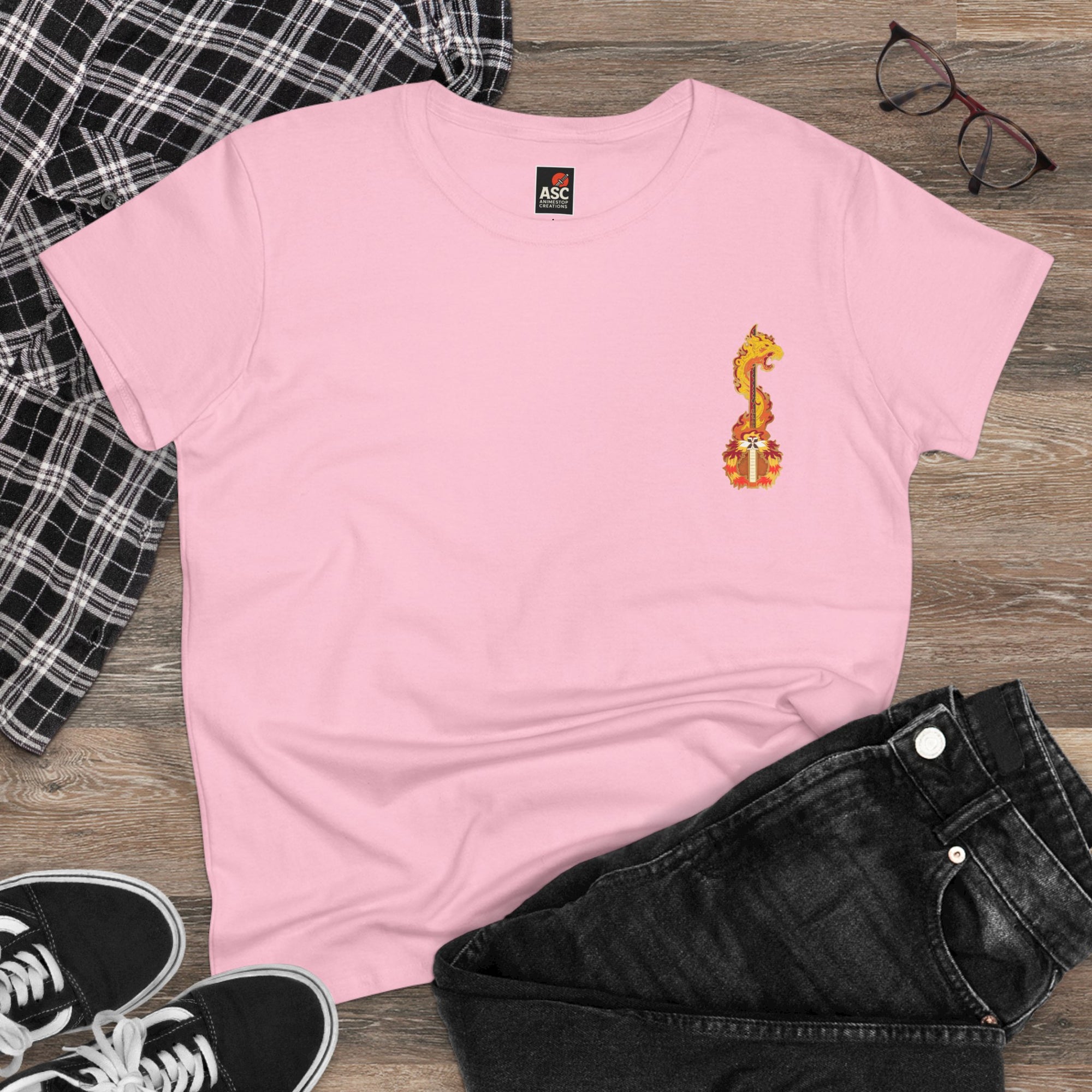 Camiseta de mujer Kyojuro Rengoku (DEMON SLAYER)