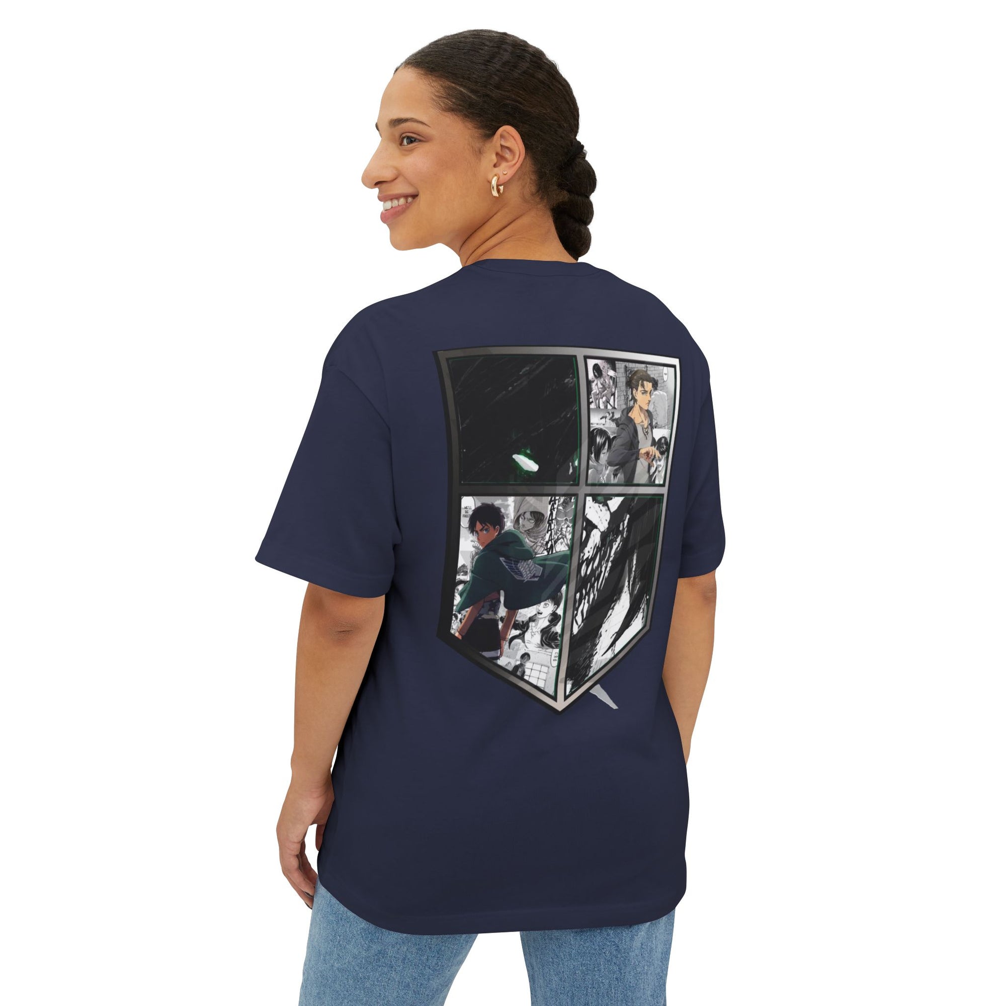 Camiseta extragrande de Eren Yeager (ATTACKONTITAN)