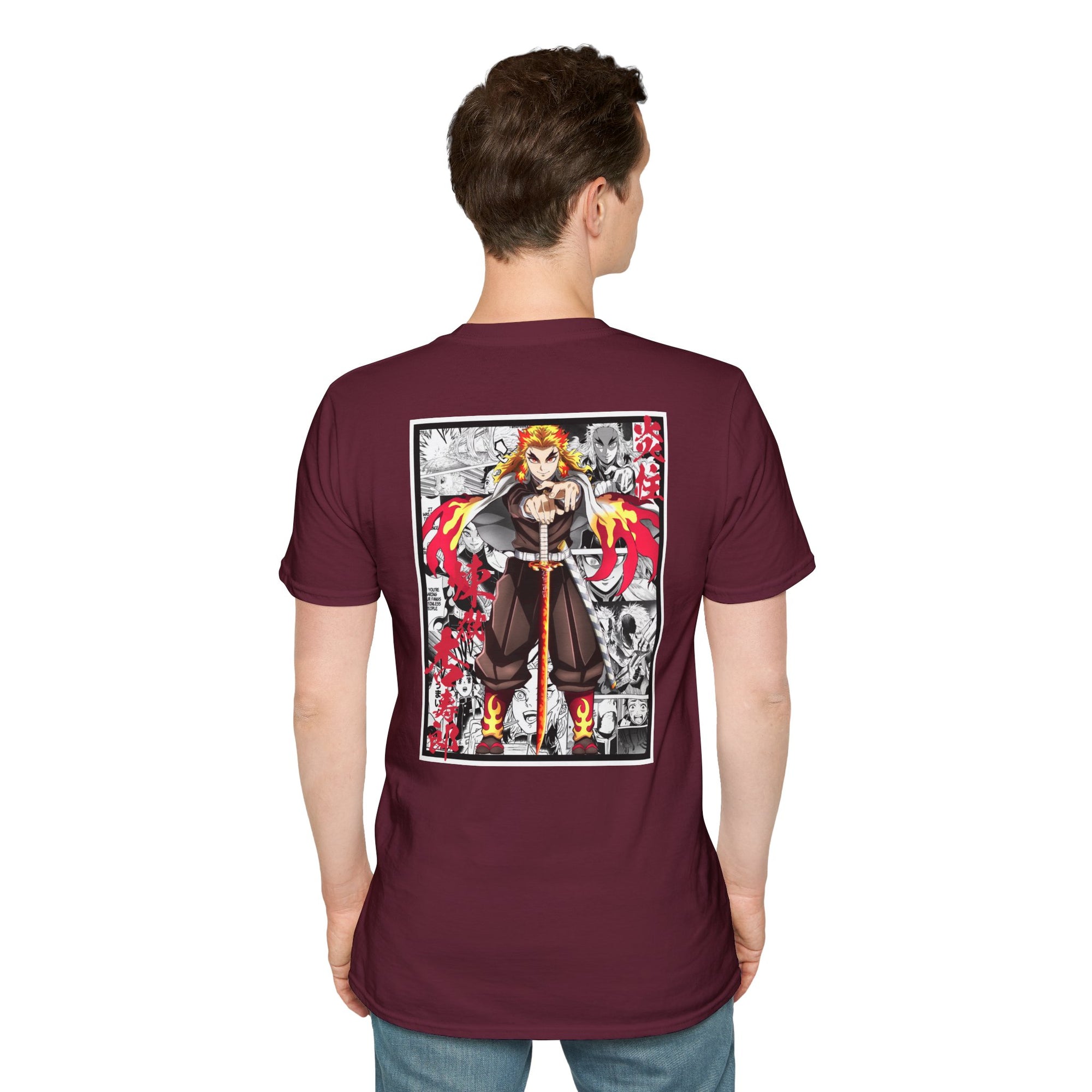 Camiseta informal Kyojuro Rengoku (DEMON SLAYER)