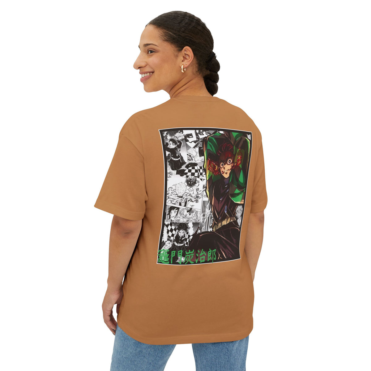 Camiseta extragrande de Tanjiro Kamado (DEMON SLAYER)