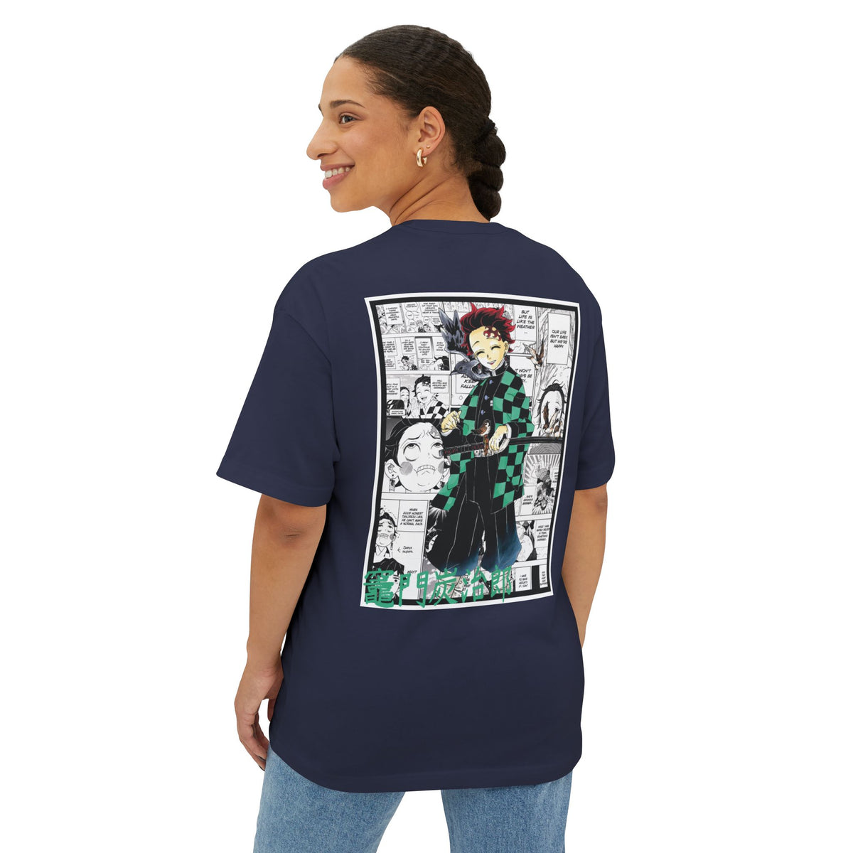 Tanjiro Kamado (DEMON SLAYER) Premium Oversized Tee