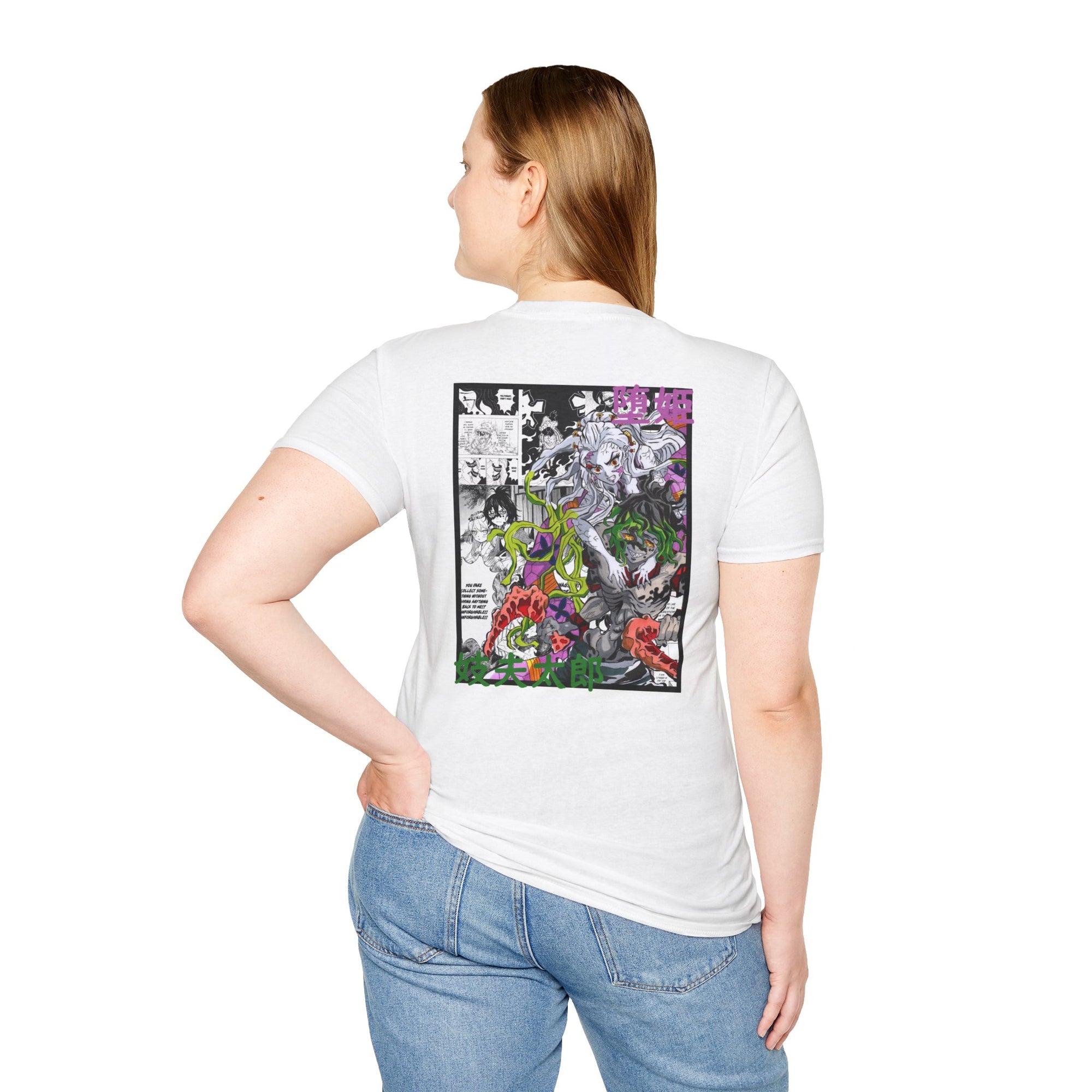 Camiseta informal Gyutaro y Daki (DEMON SLAYER)