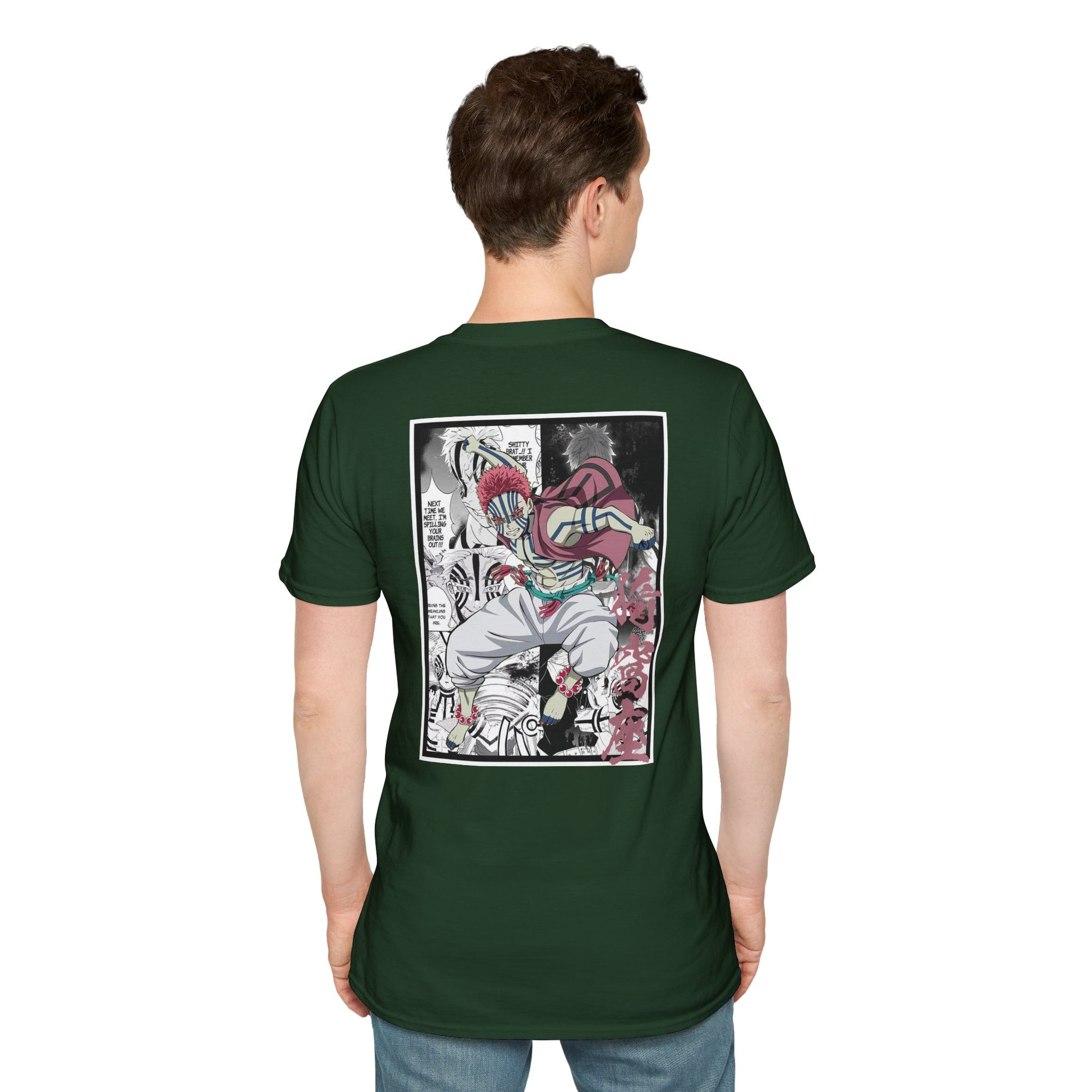 Camiseta informal de Akaza (DEMON SLAYER)