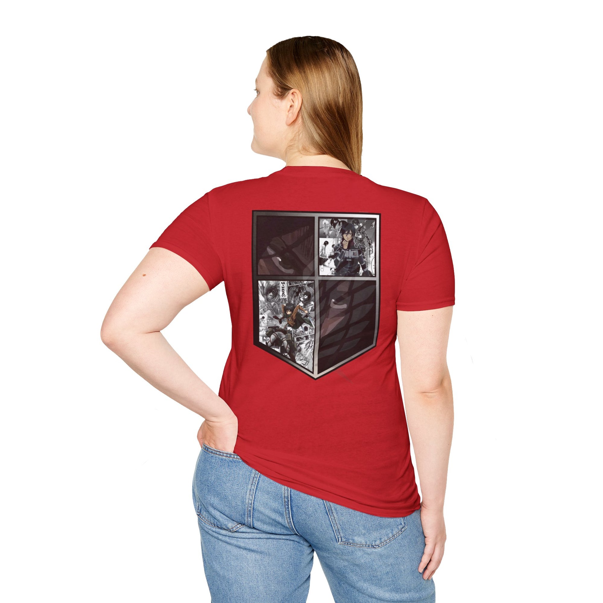 Camiseta informal de Mikasa Ackerman (ATAQUE A LOS TITANES)
