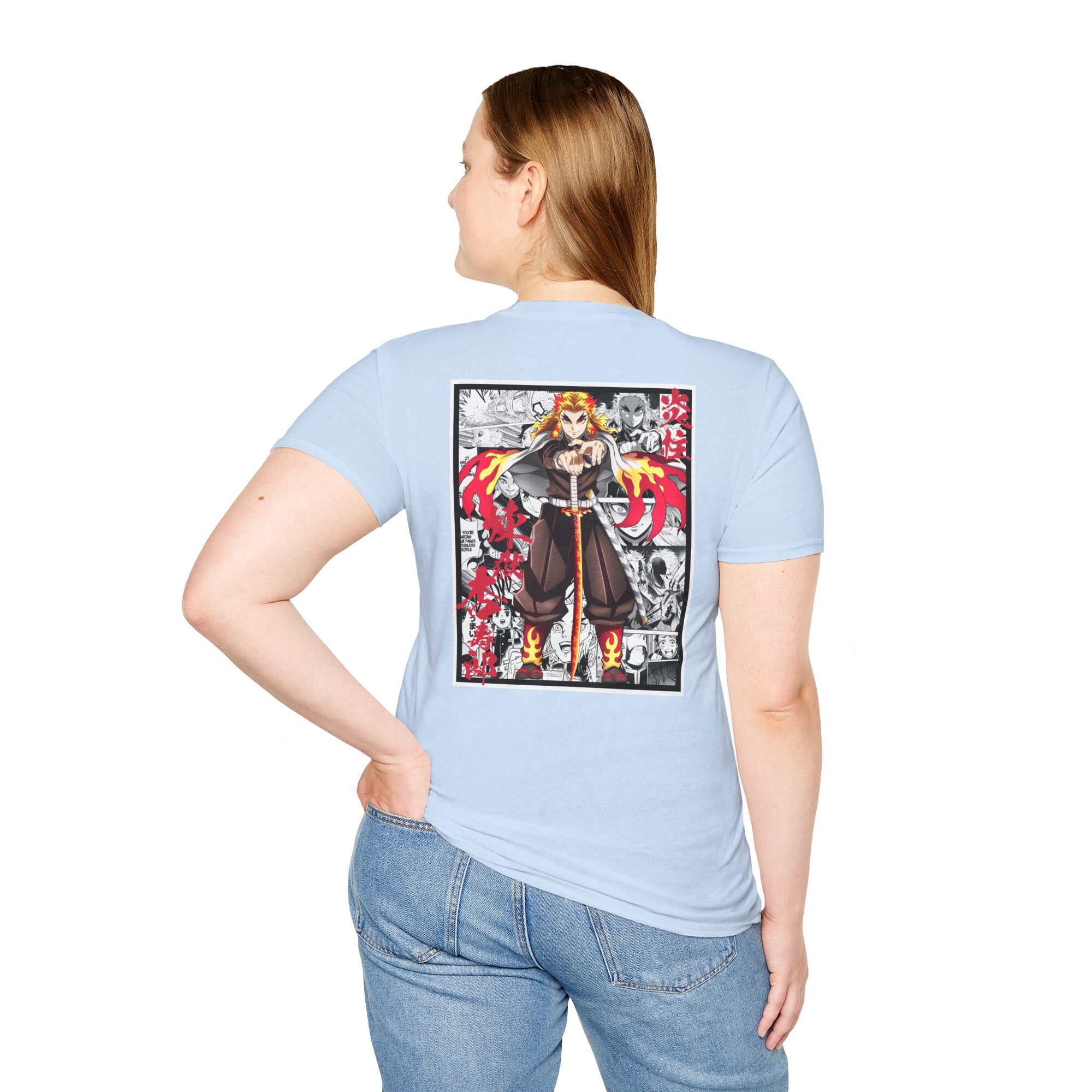 Camiseta informal Kyojuro Rengoku (DEMON SLAYER)