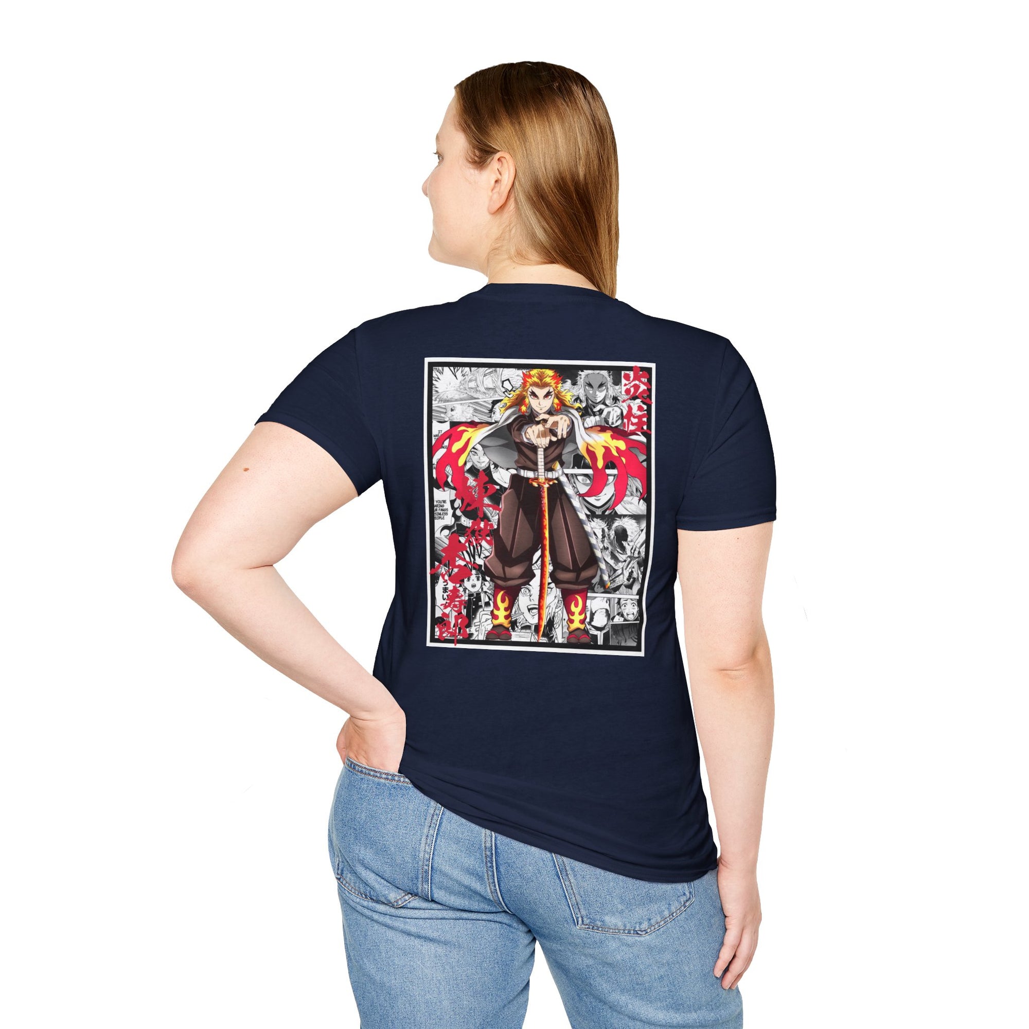 Camiseta informal Kyojuro Rengoku (DEMON SLAYER)