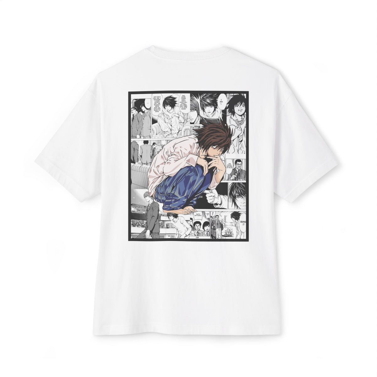 L. (DEATH NOTE) Camiseta de gran tamaño