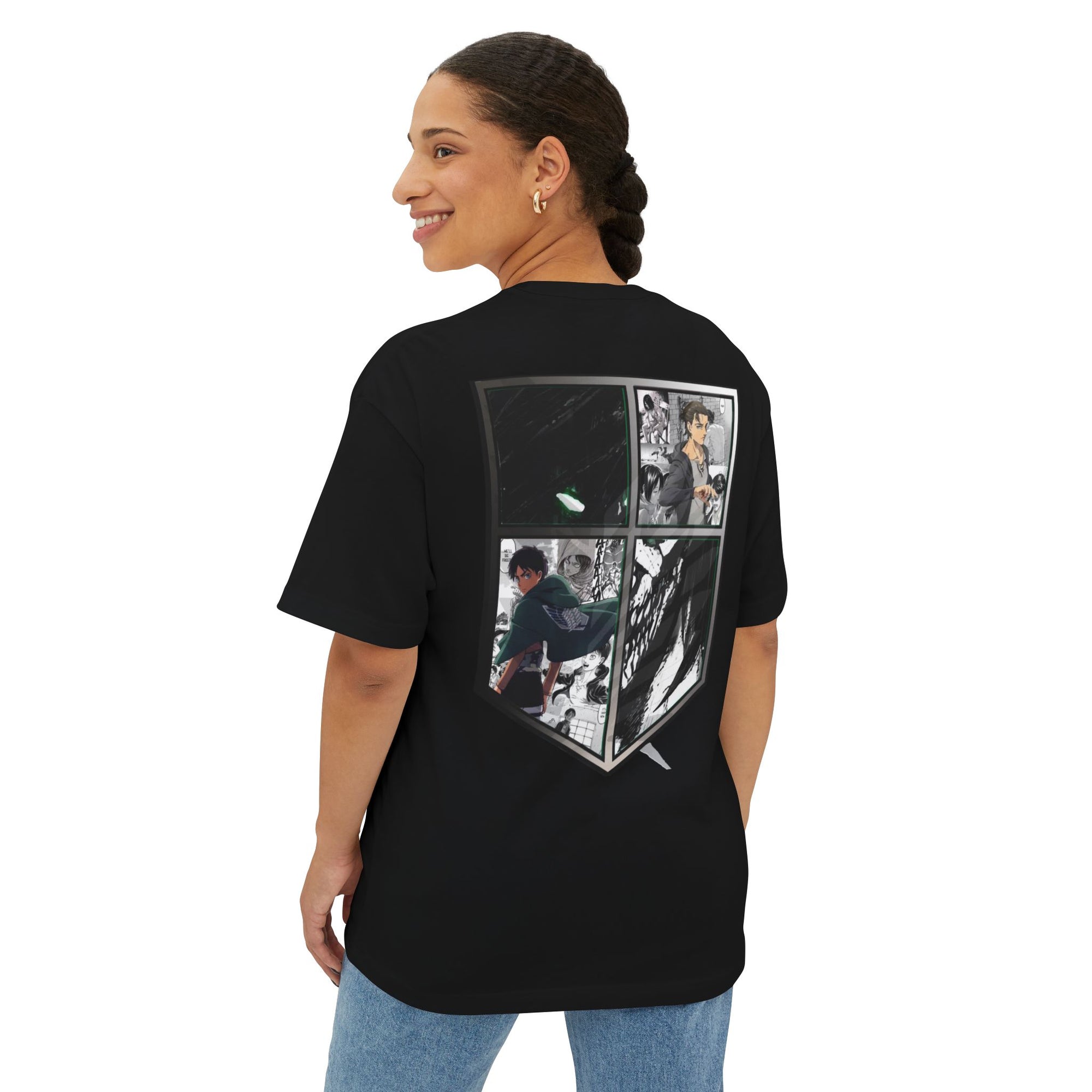 Camiseta extragrande de Eren Yeager (ATTACKONTITAN)
