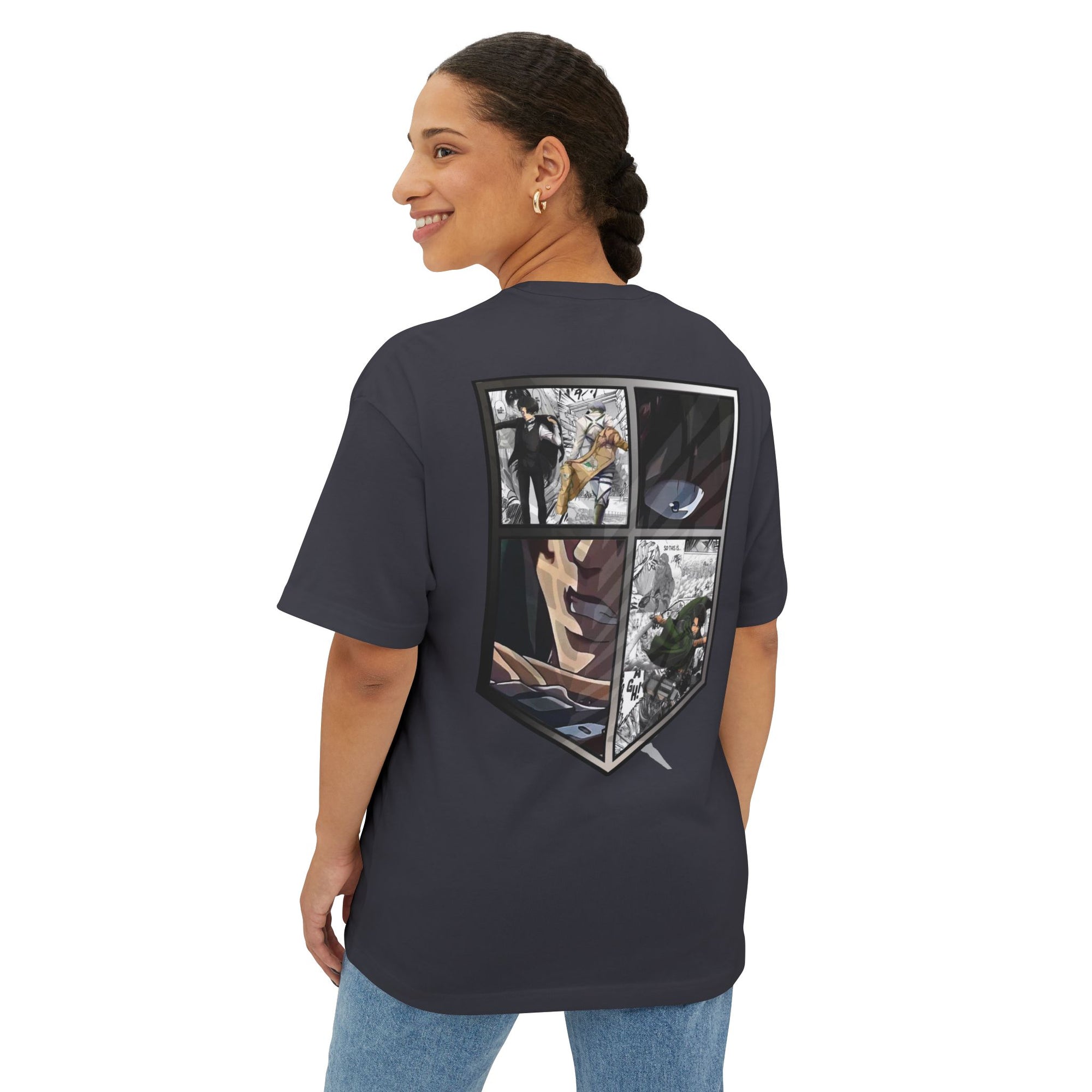 Camiseta extragrande de Levi Ackerman (ATAQUE A LOS TITANES)