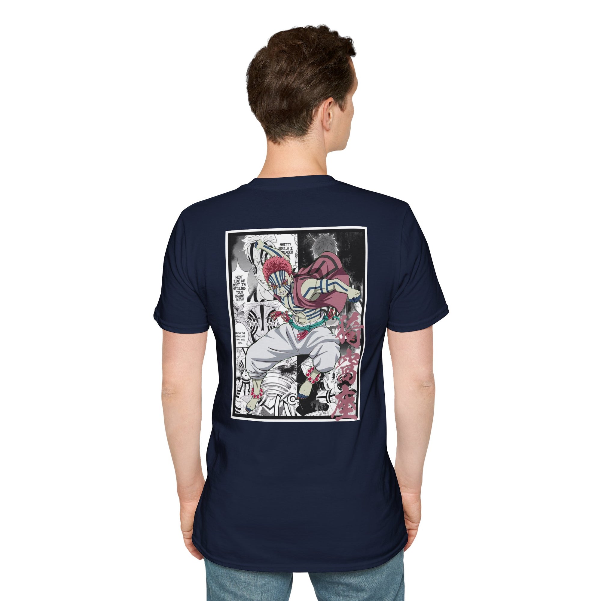 Camiseta informal de Akaza (DEMON SLAYER)