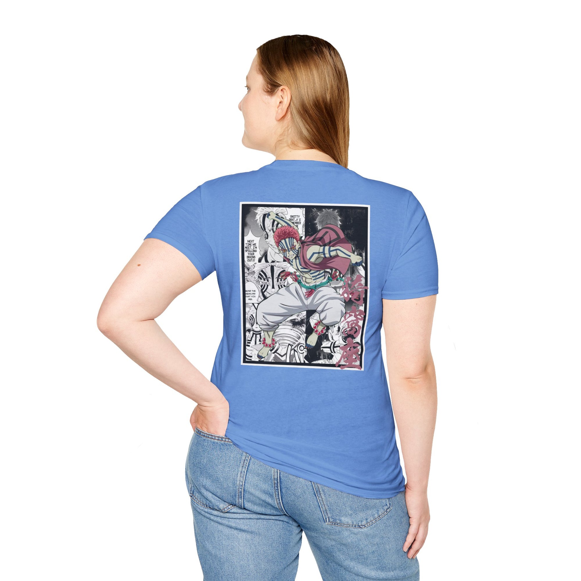 Camiseta informal de Akaza (DEMON SLAYER)