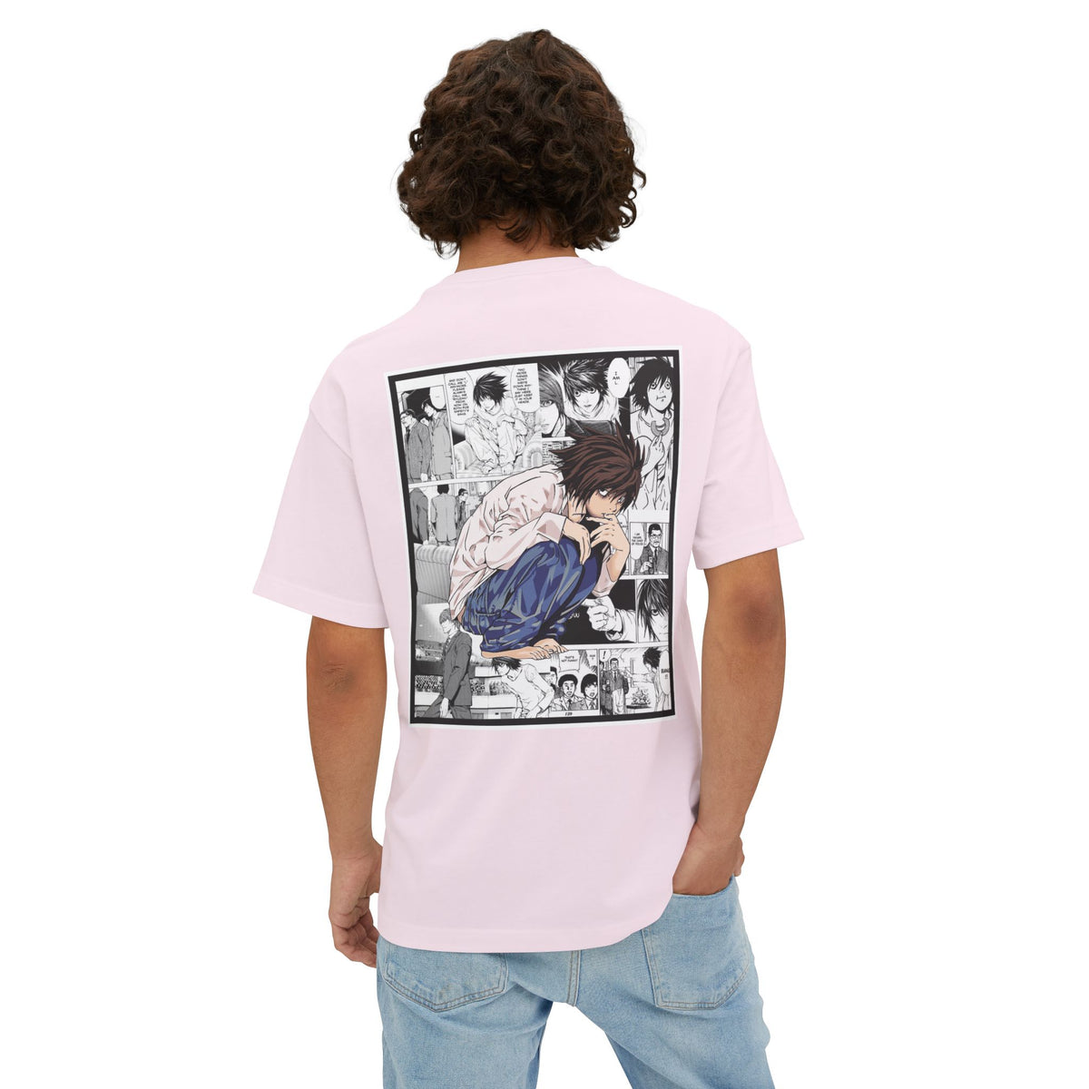 L. (DEATH NOTE) Camiseta de gran tamaño