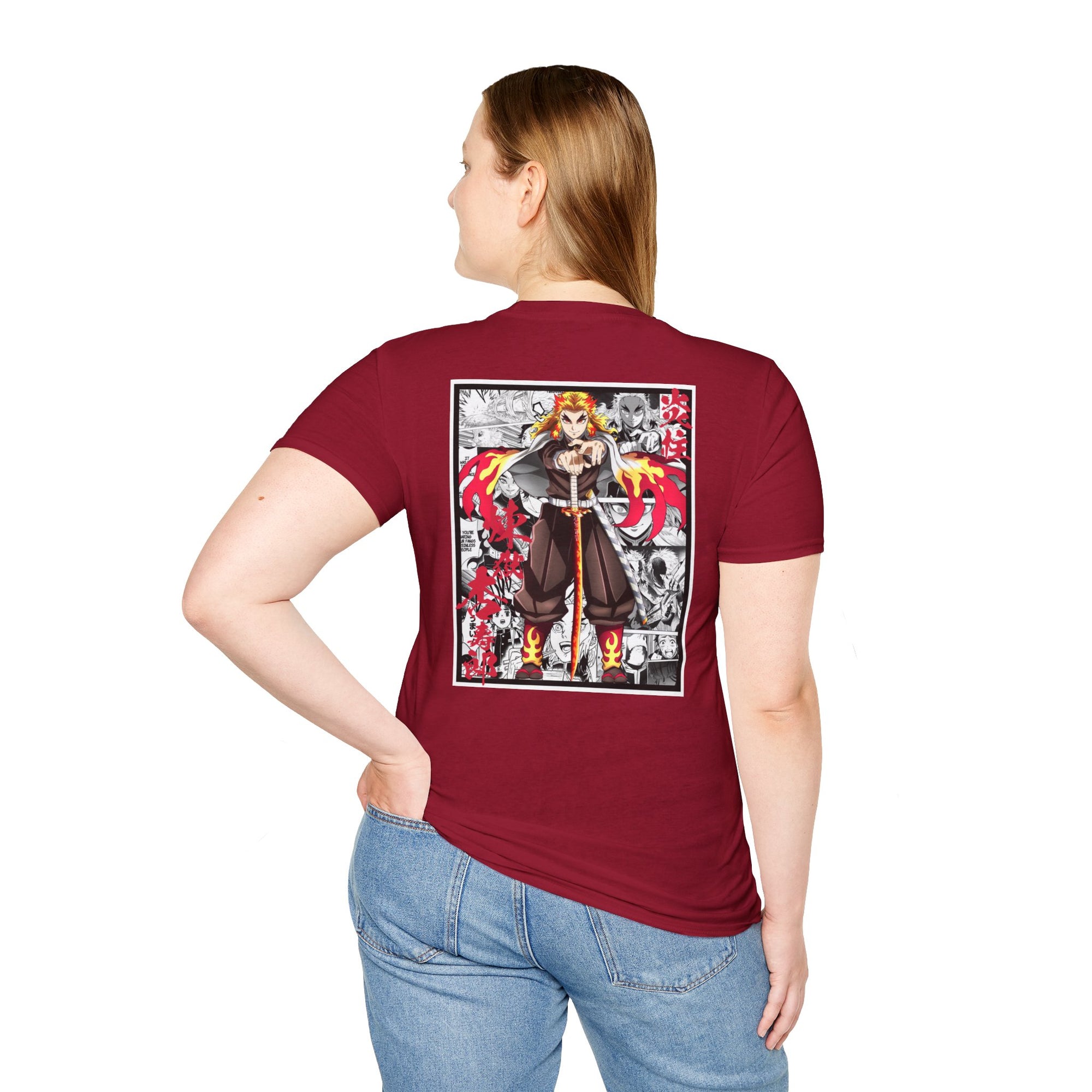 Camiseta informal Kyojuro Rengoku (DEMON SLAYER)