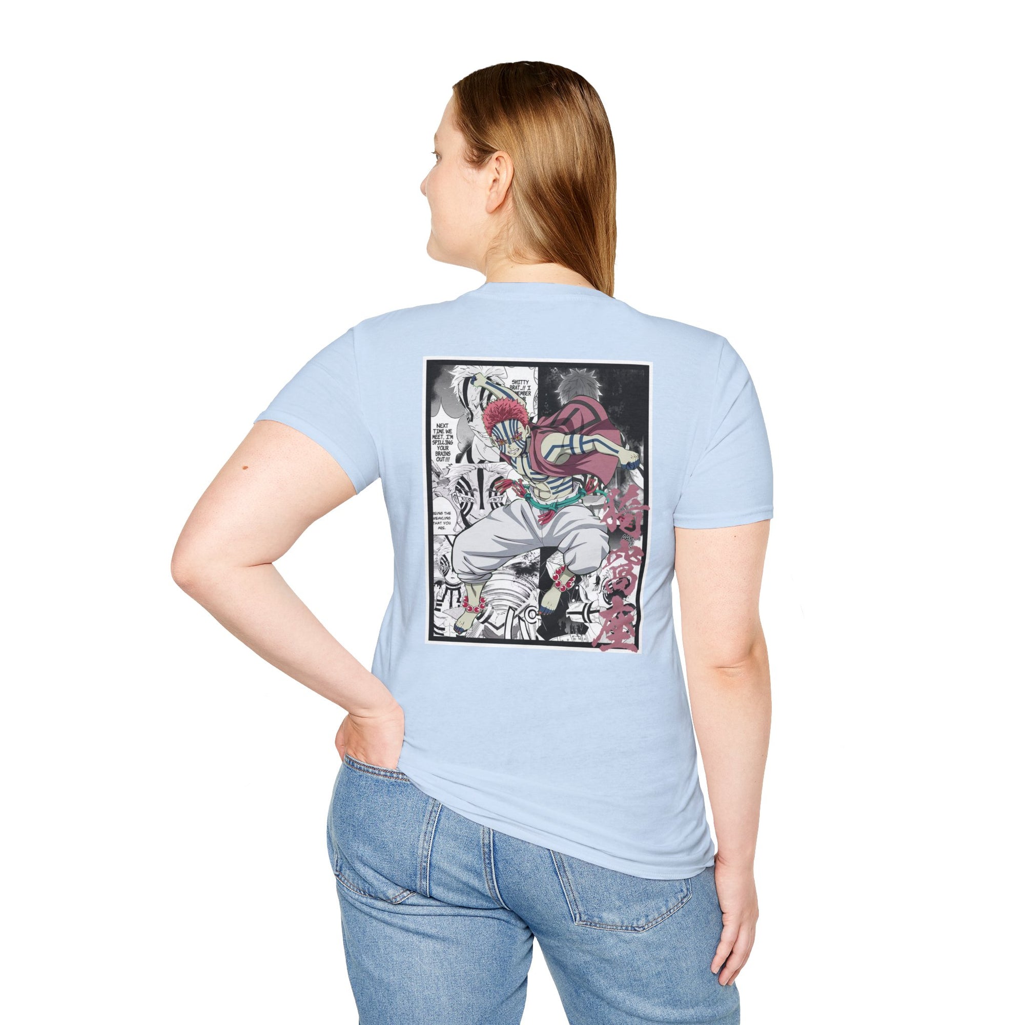 Camiseta informal de Akaza (DEMON SLAYER)