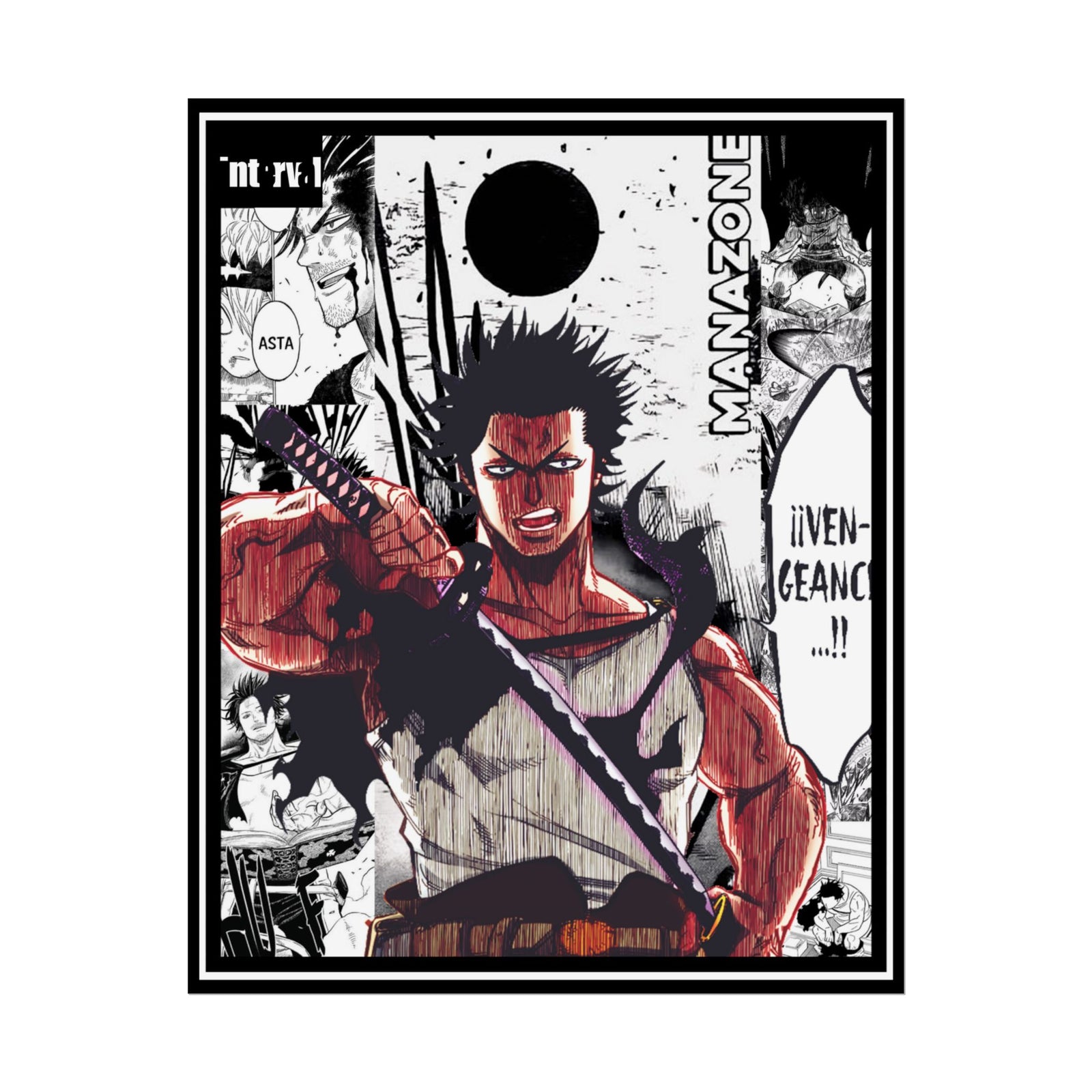 Yami Sukehiro (Black Clover) Poster