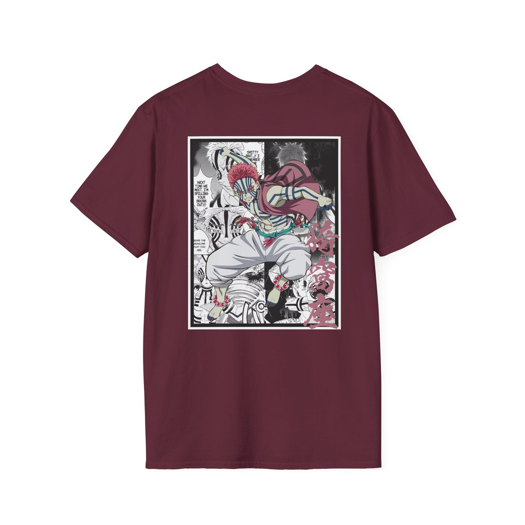 Camiseta informal de Akaza (DEMON SLAYER)