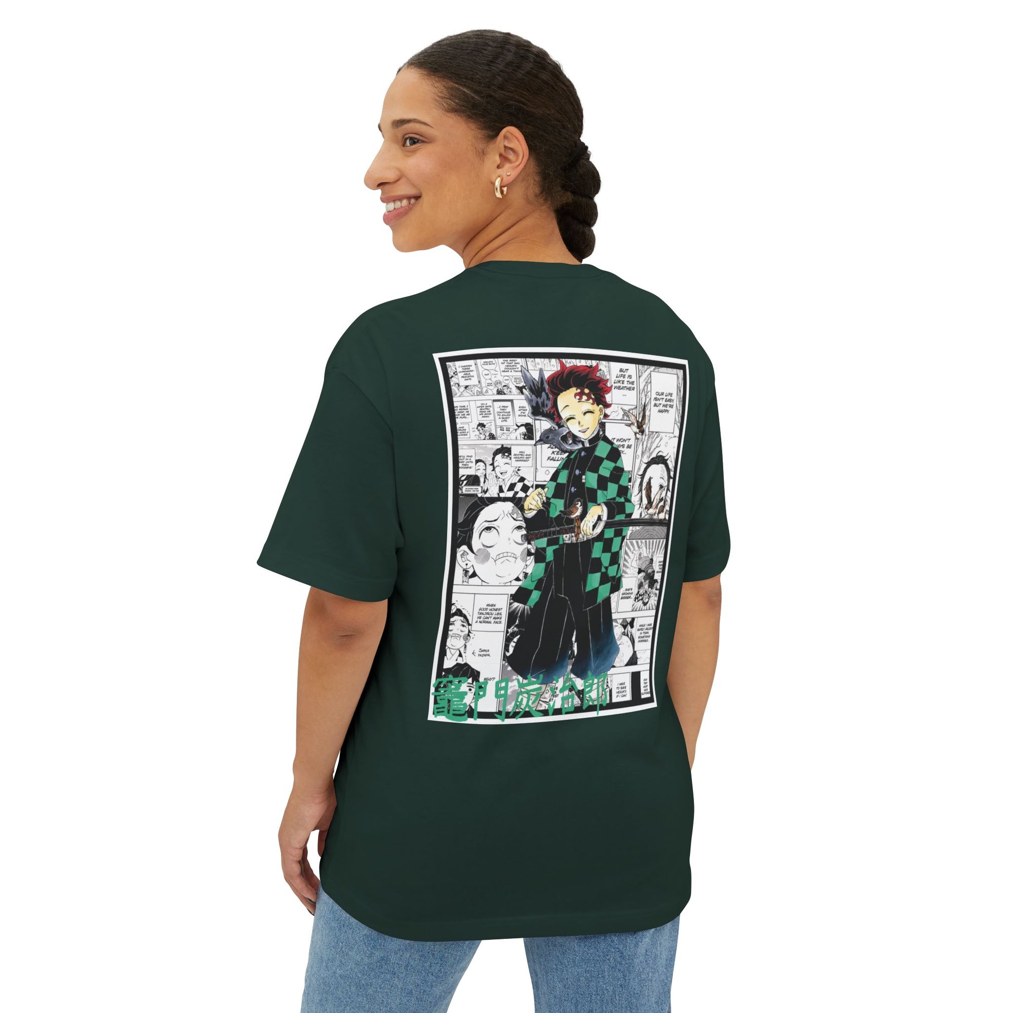 Camiseta extragrande de Tanjiro Kamado (DEMON SLAYER)