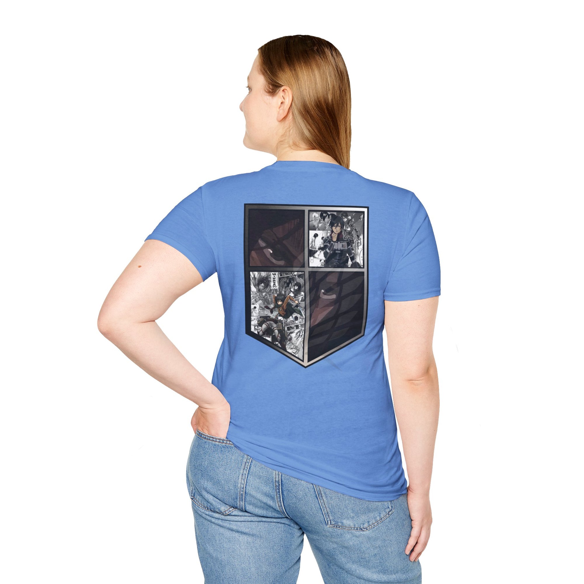 Camiseta informal de Mikasa Ackerman (ATAQUE A LOS TITANES)