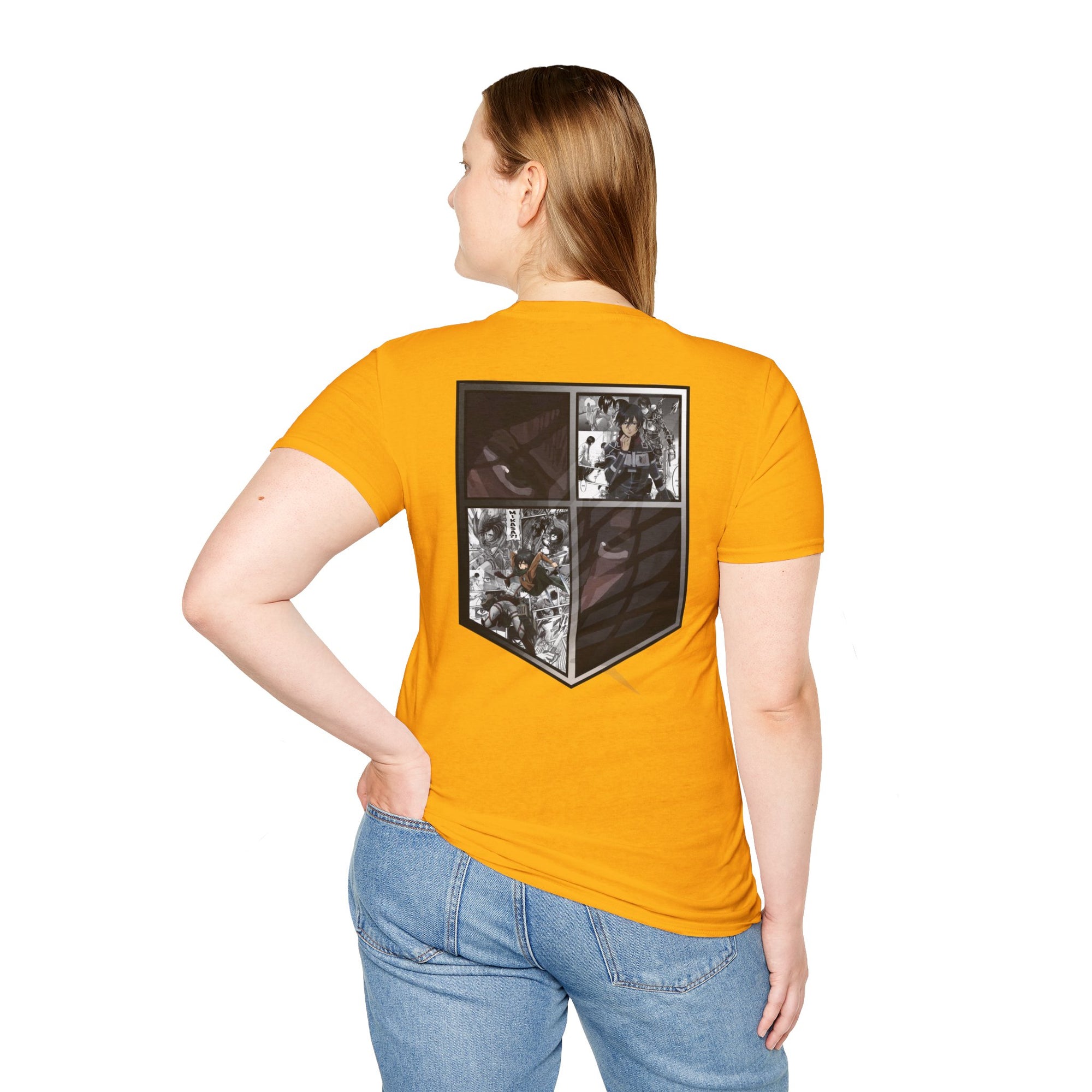 Camiseta informal de Mikasa Ackerman (ATAQUE A LOS TITANES)