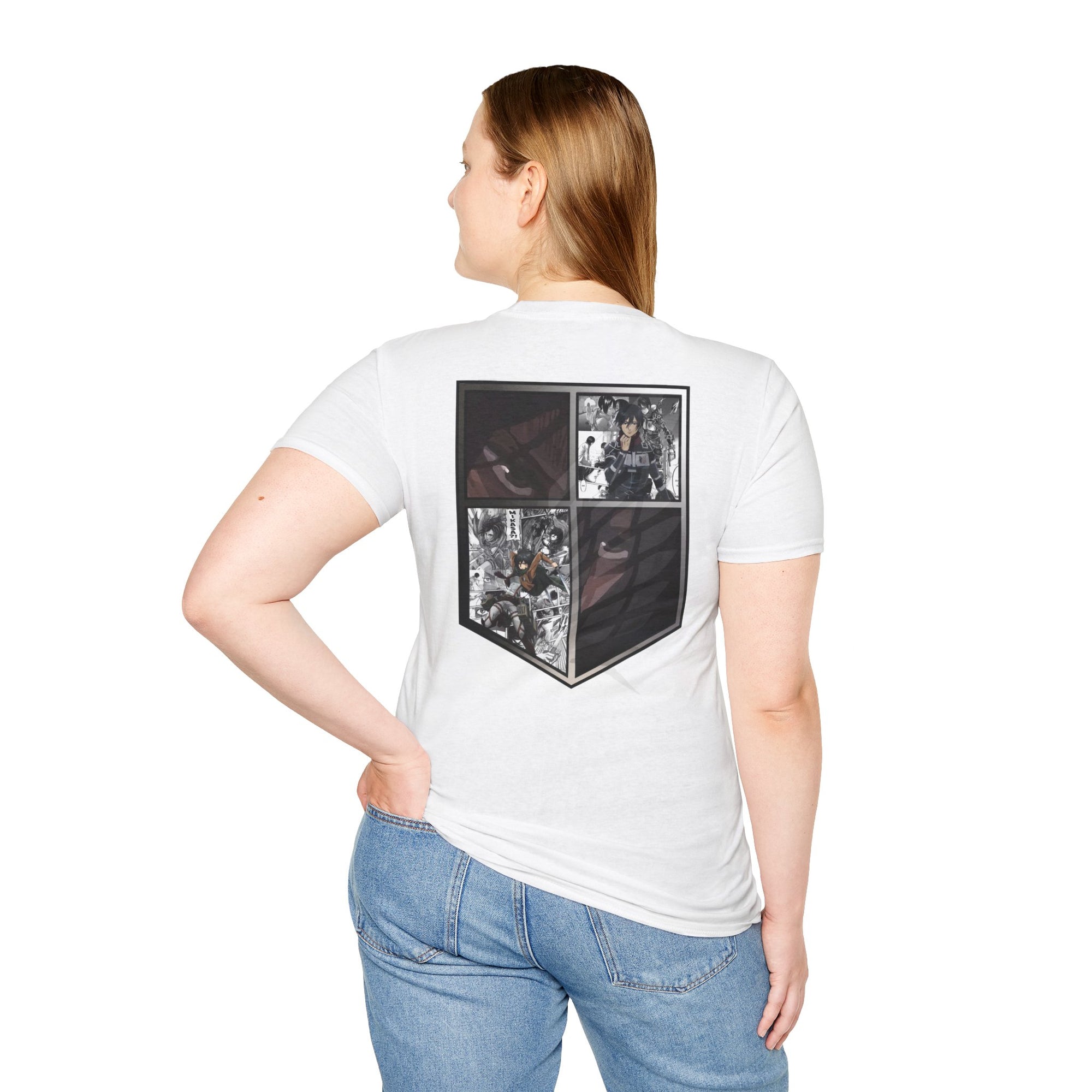 Camiseta informal de Mikasa Ackerman (ATAQUE A LOS TITANES)