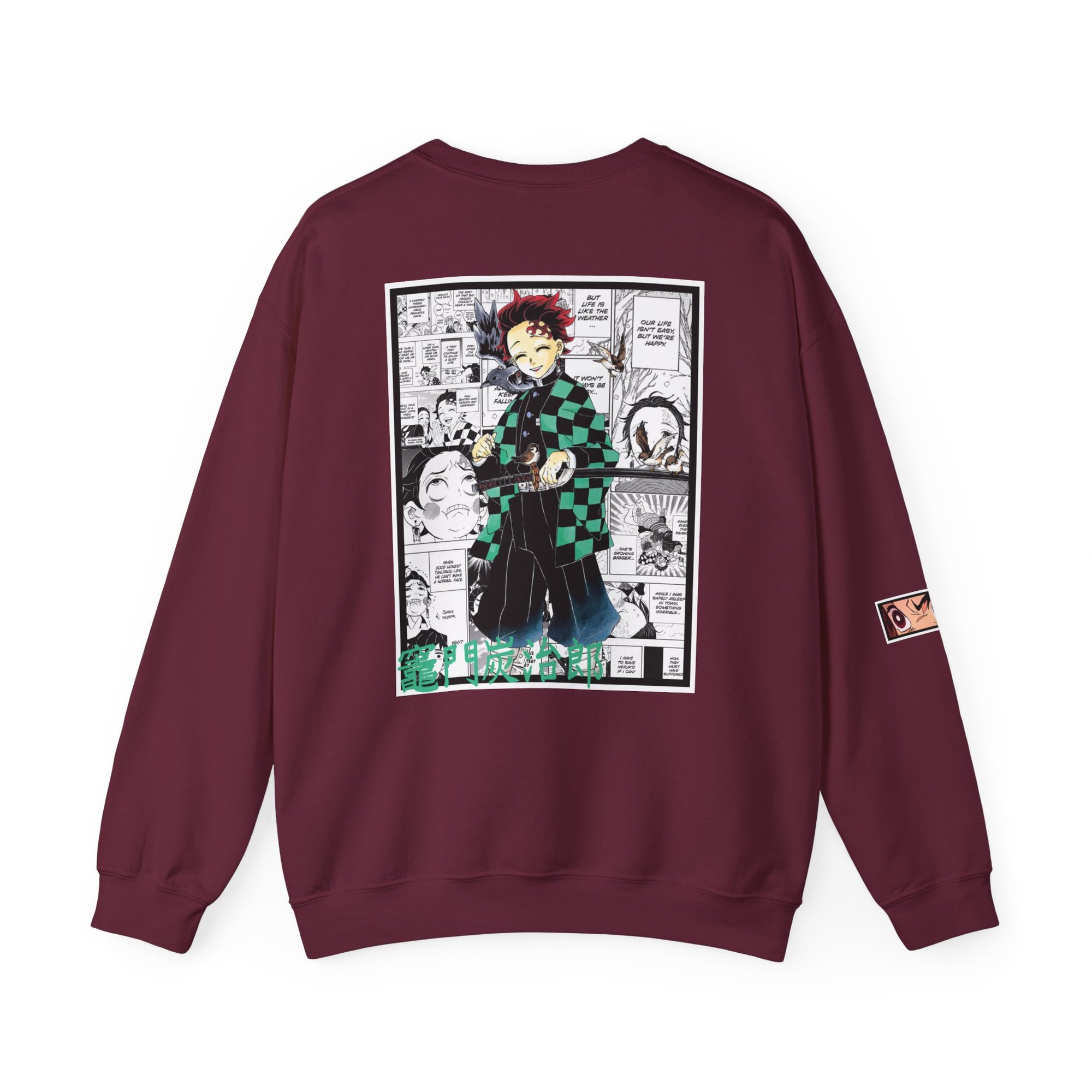 Sudadera con cuello redondo de Tanjiro Kamado (DEMON SLAYER)