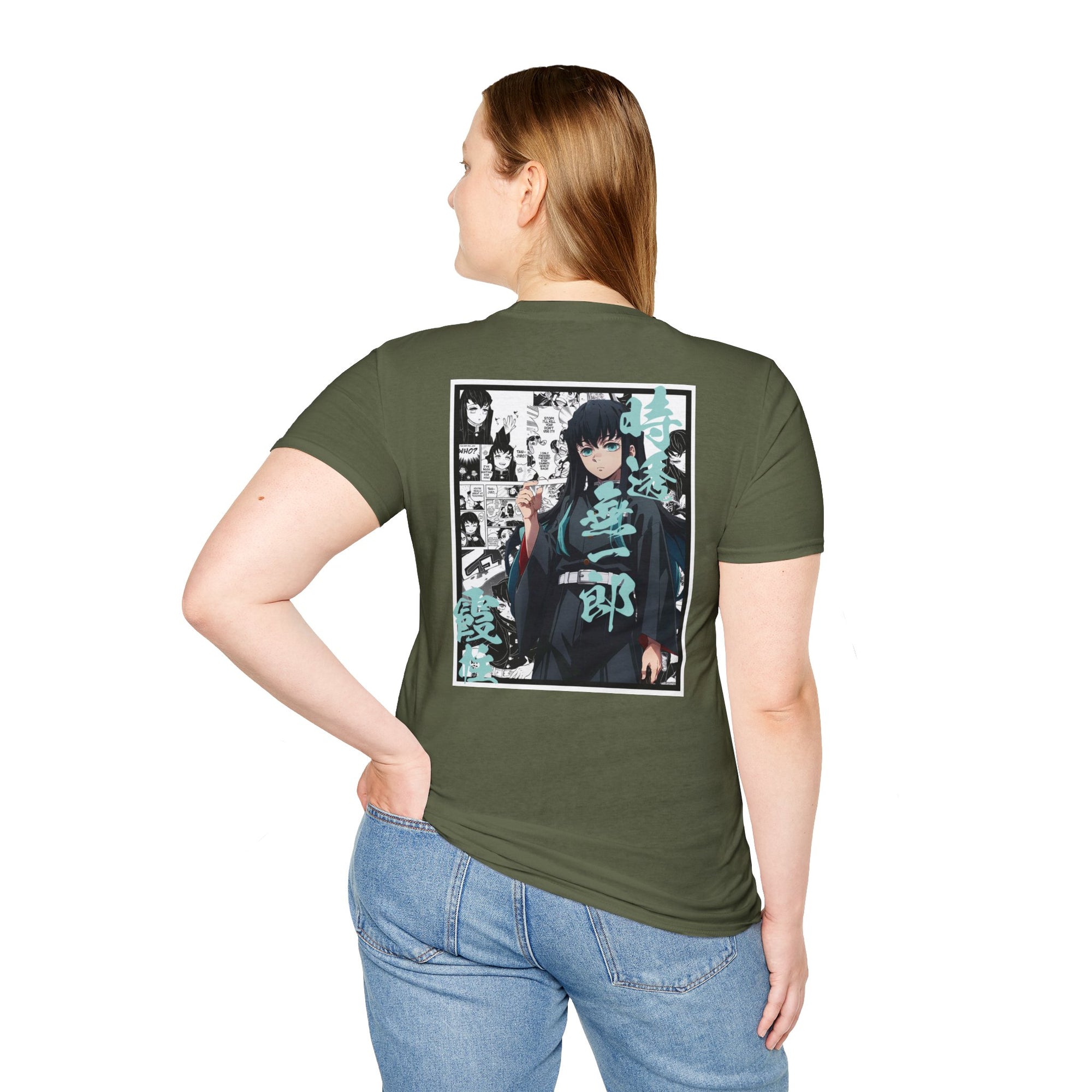 Camiseta informal de Muichiro Tokito (DEMON SLAYER)