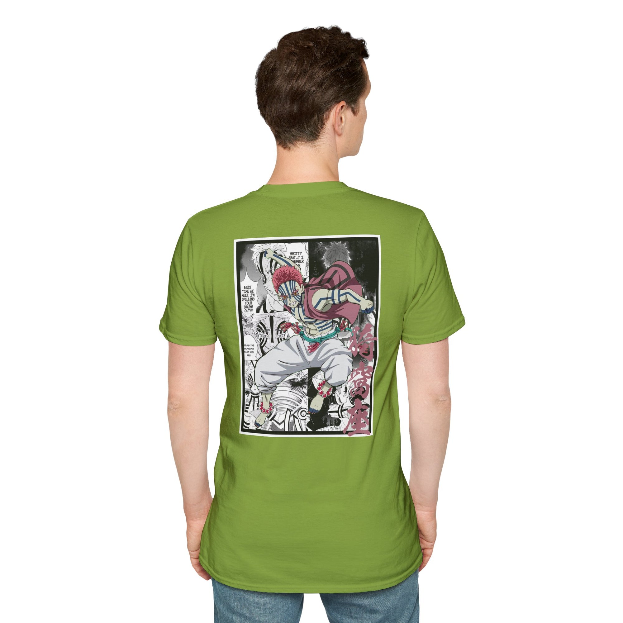 Camiseta informal de Akaza (DEMON SLAYER)