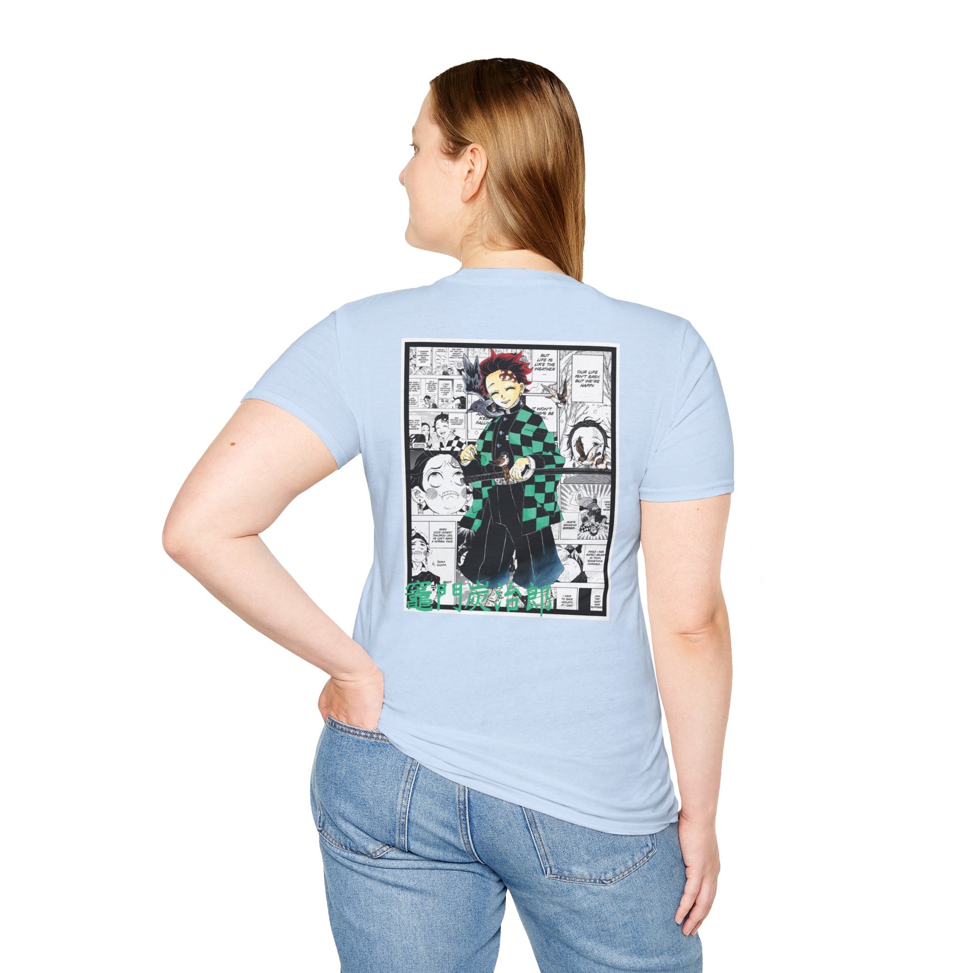 Camiseta informal Tanjiro Kamado (DEMON SLAYER)