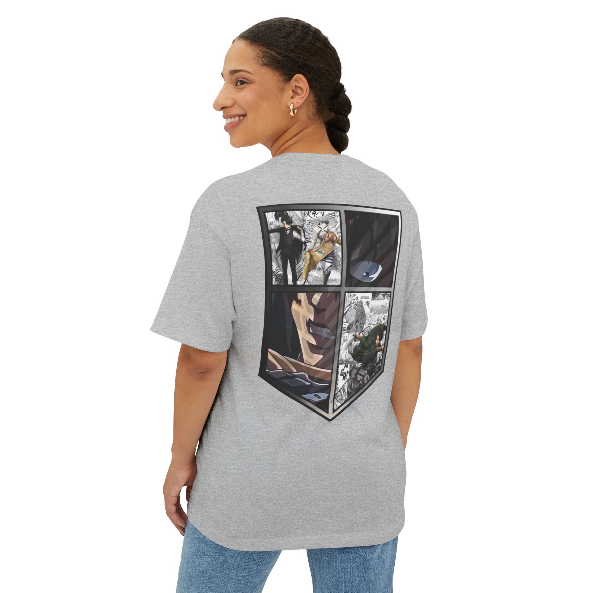 Camiseta extragrande de Levi Ackerman (ATAQUE A LOS TITANES)